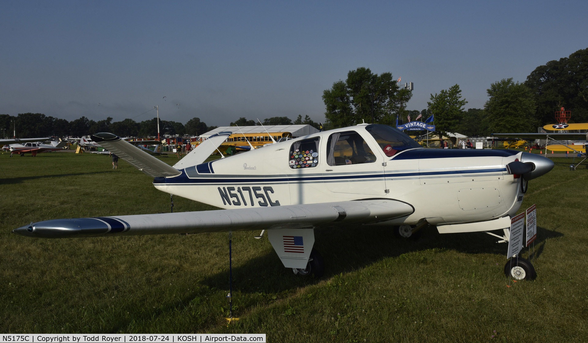 N5175C, 1950 Beech B35 C/N D-2400, Airventure 2018