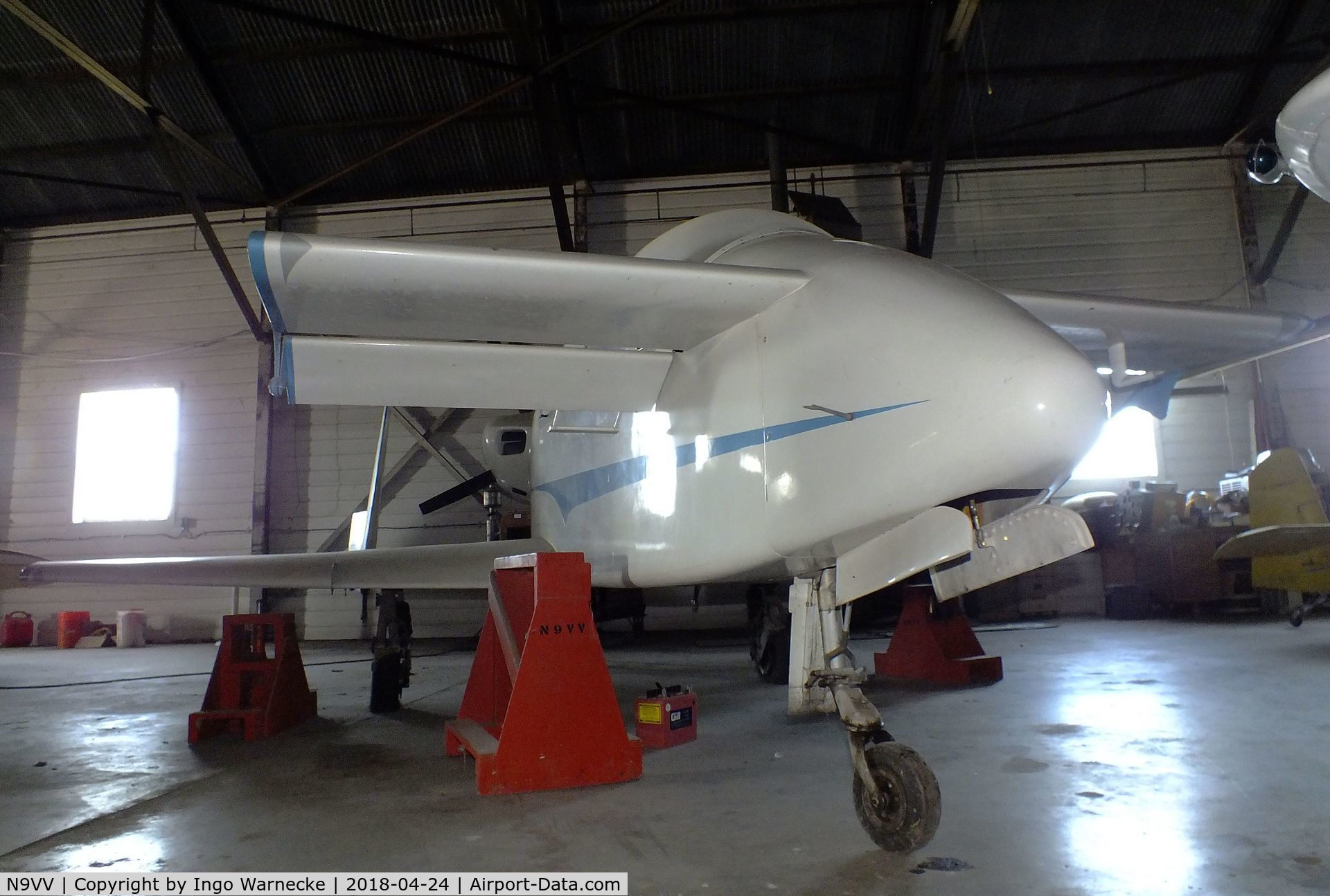 N9VV, 1987 Rutan VariViggen C/N 003, Rutan VariViggen at the Aviation Museum at Garner Field, Uvalde TX