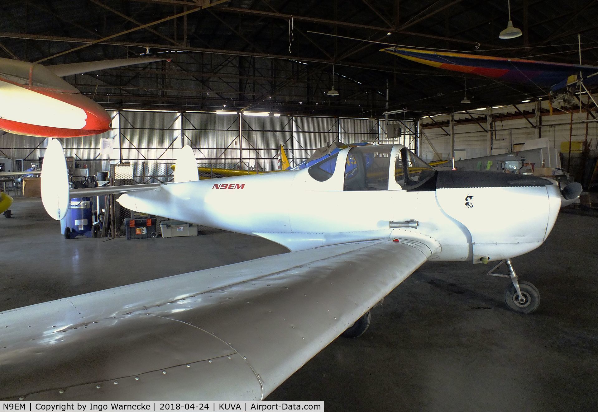 N9EM, 1947 Engineering & Research 415-C C/N 4183, ERCO Ercoupe 415-C at the Aviation Museum at Garner Field, Uvalde TX