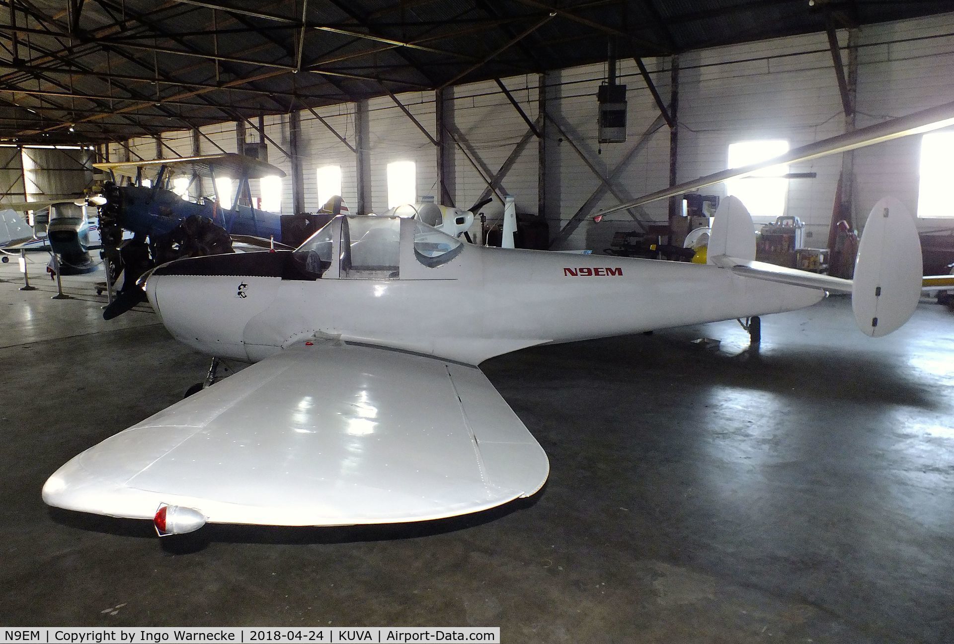 N9EM, 1947 Engineering & Research 415-C C/N 4183, ERCO Ercoupe 415-C at the Aviation Museum at Garner Field, Uvalde TX