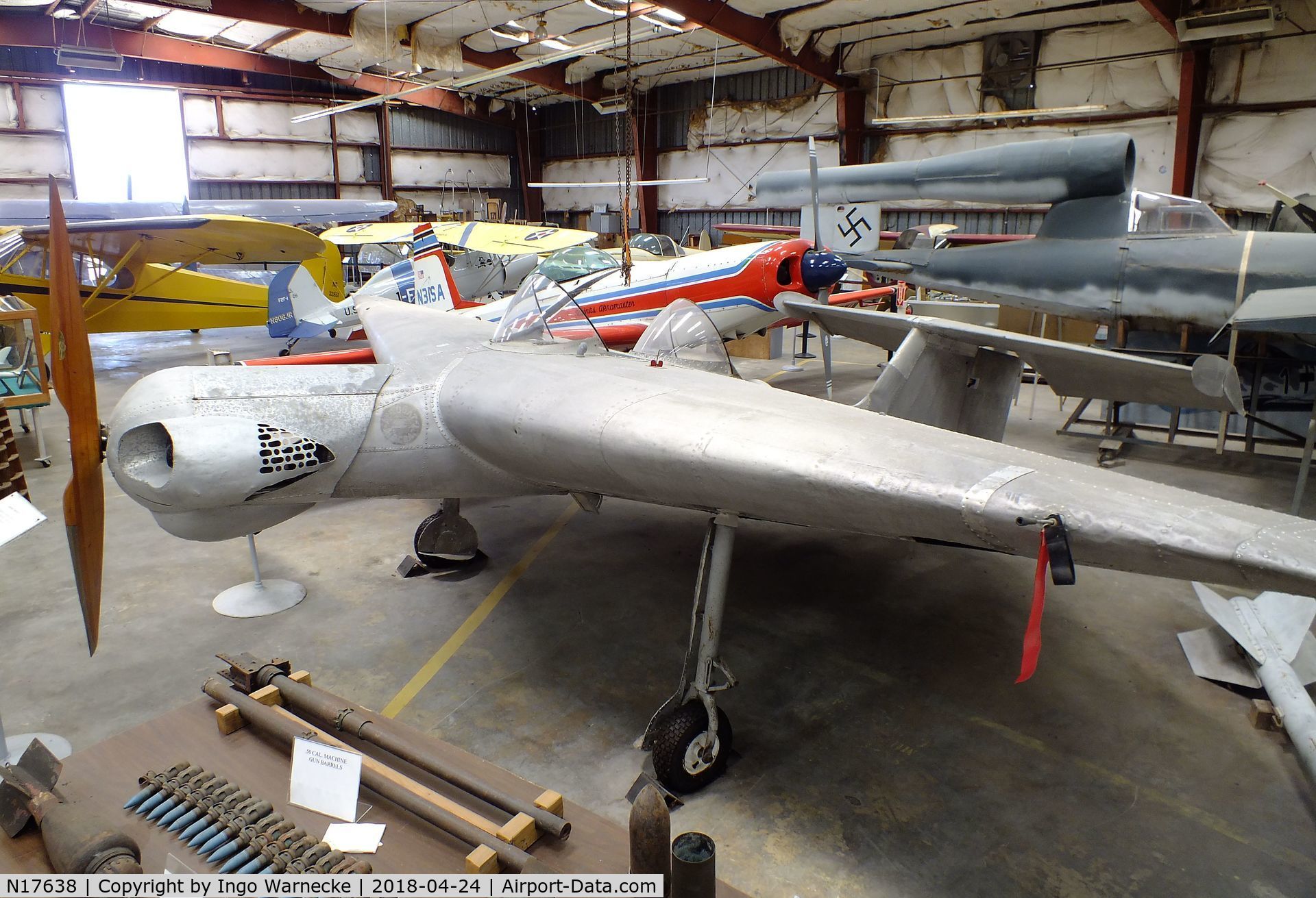 N17638, 1985 Eichman Ellis V AEROBAT III C/N 1003, Eichman Ellis Aerobat III at the Texas Air Museum at Stinson Field, San Antonio TX