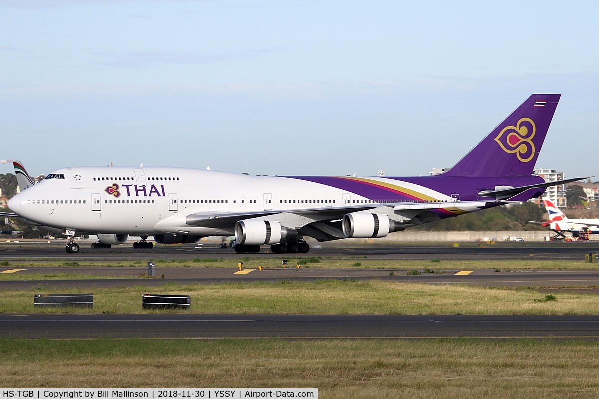 HS-TGB, 2001 Boeing 747-4D7 C/N 32370, taxiing