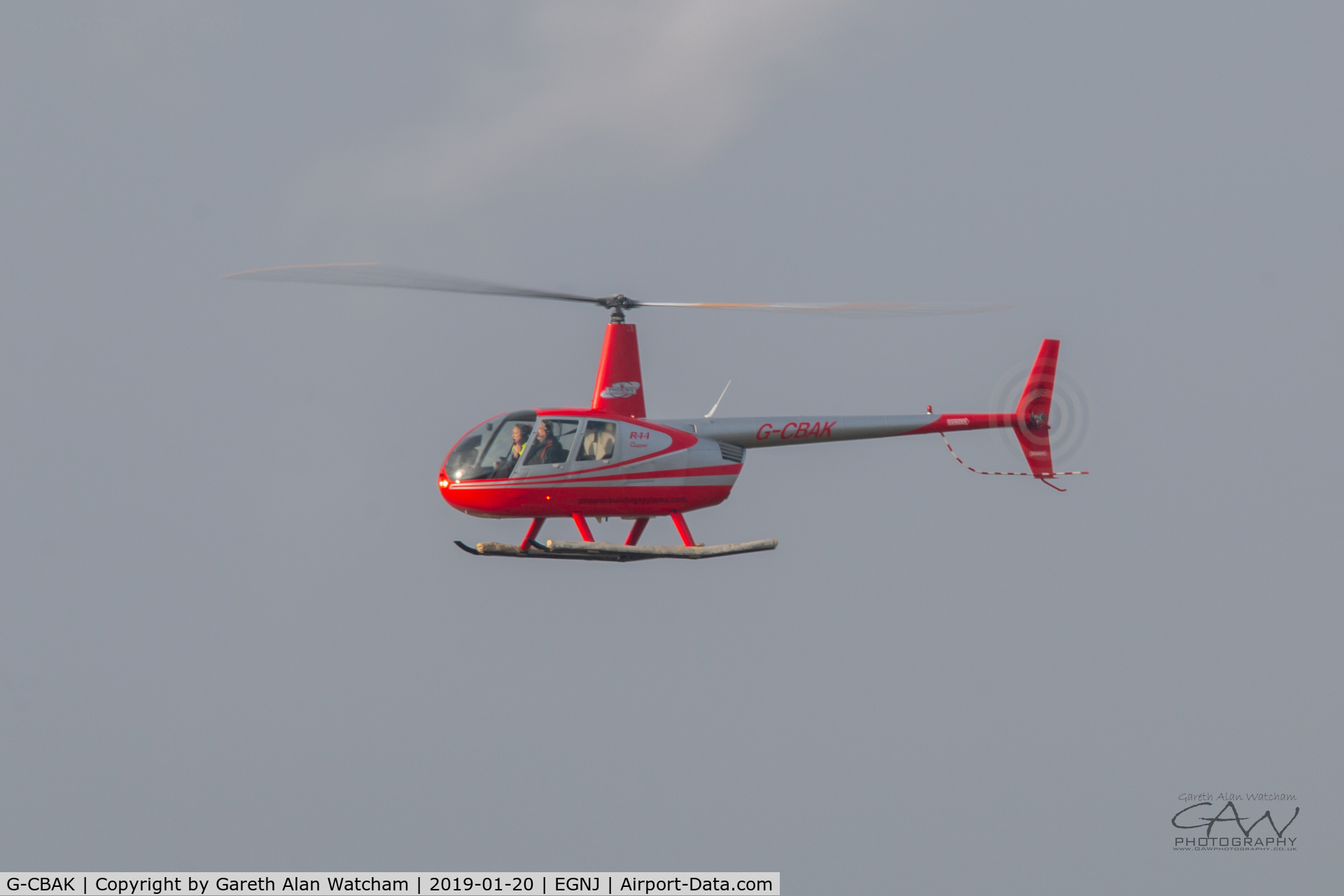 G-CBAK, 2001 Robinson R44 Clipper C/N 1089, Operating out of Humberside