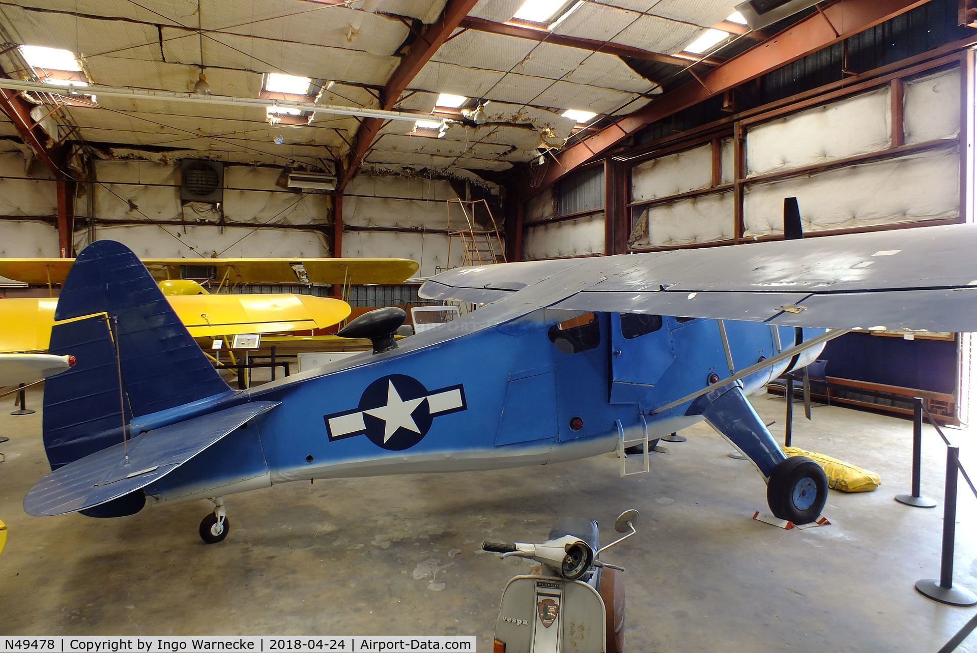 N49478, Howard Aircraft DGA-15P C/N 918, Howard DGA-15P (GH-3) at the Texas Air Museum at Stinson Field, San Antonio