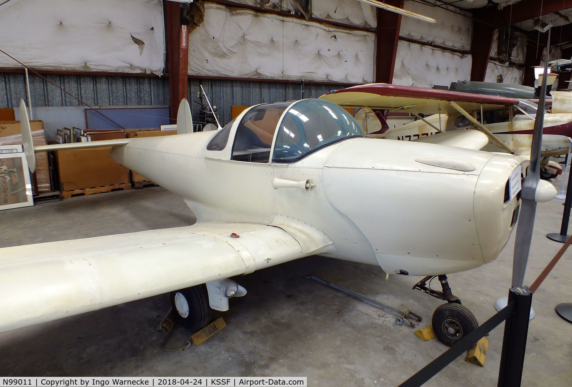 N99011, 1946 Erco 415C Ercoupe C/N 1634, ERCO Ercoupe 415-C at the Texas Air Museum at Stinson Field, San Antonio