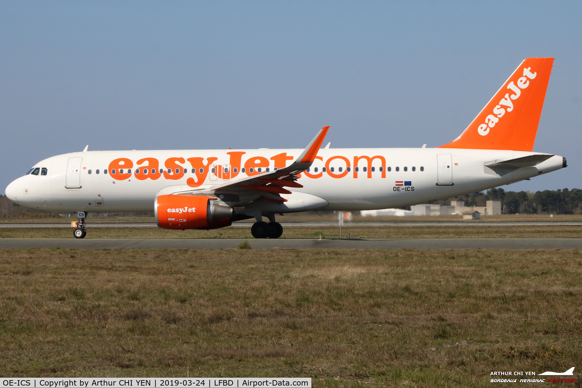 OE-ICS, 2014 Airbus A320-214 C/N 5981, EasyJet Airbus A320 flight U24483 to Luxembourg.