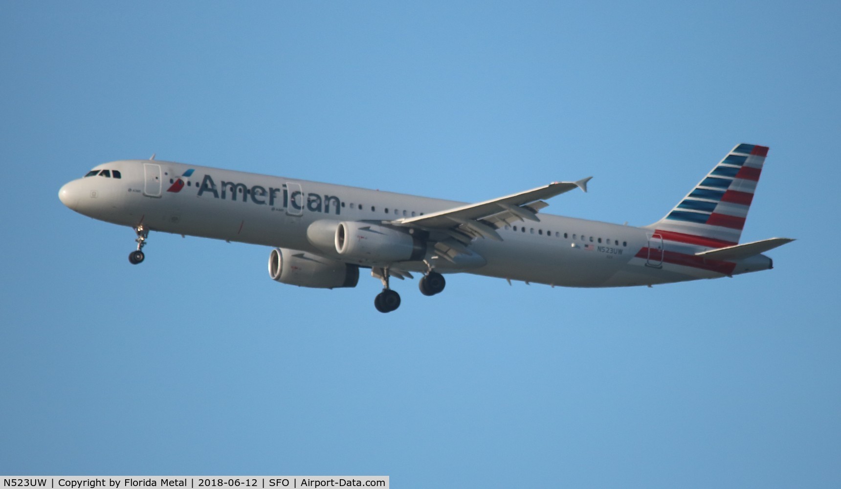 N523UW, 2009 Airbus A321-231 C/N 3960, American