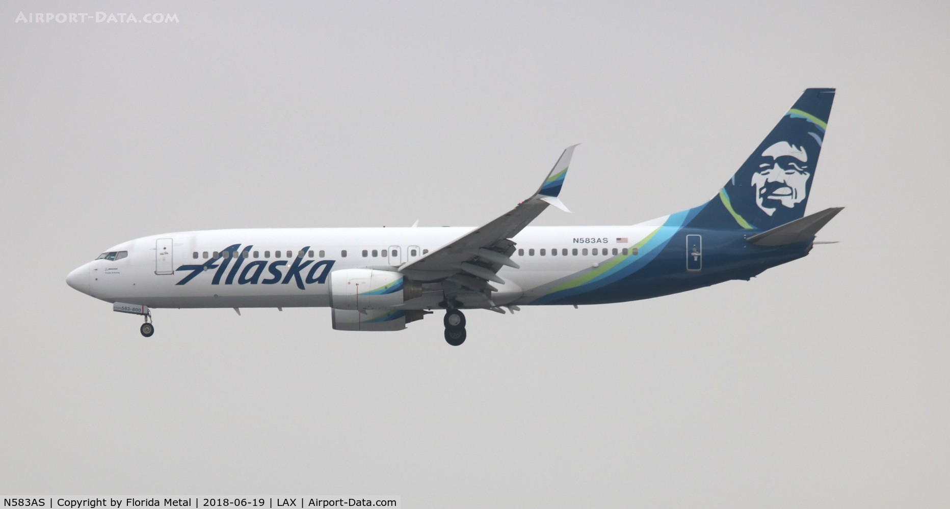N583AS, 2007 Boeing 737-890 C/N 35681, Alaska