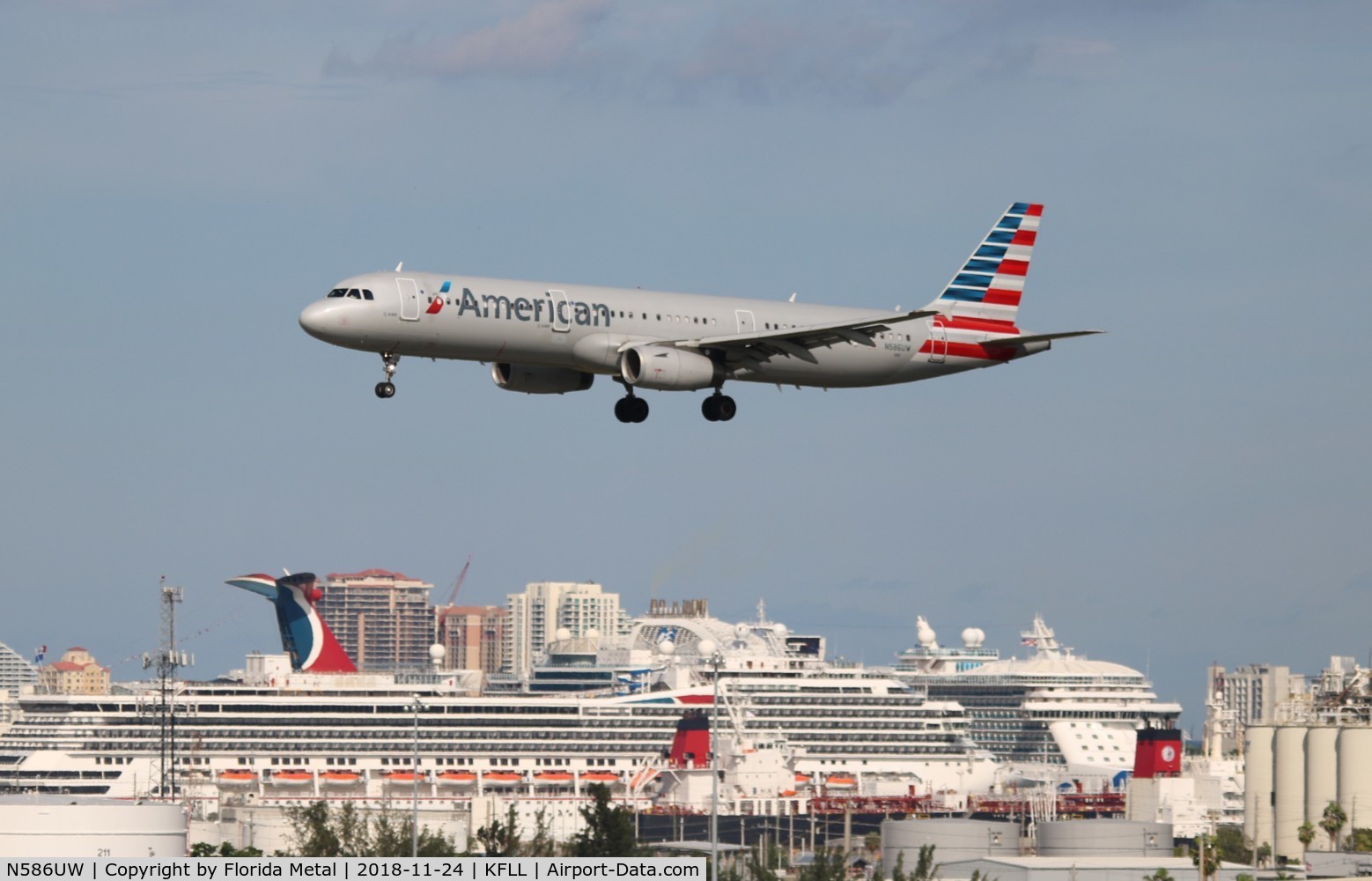 N586UW, 2014 Airbus A321-231 C/N 6230, American