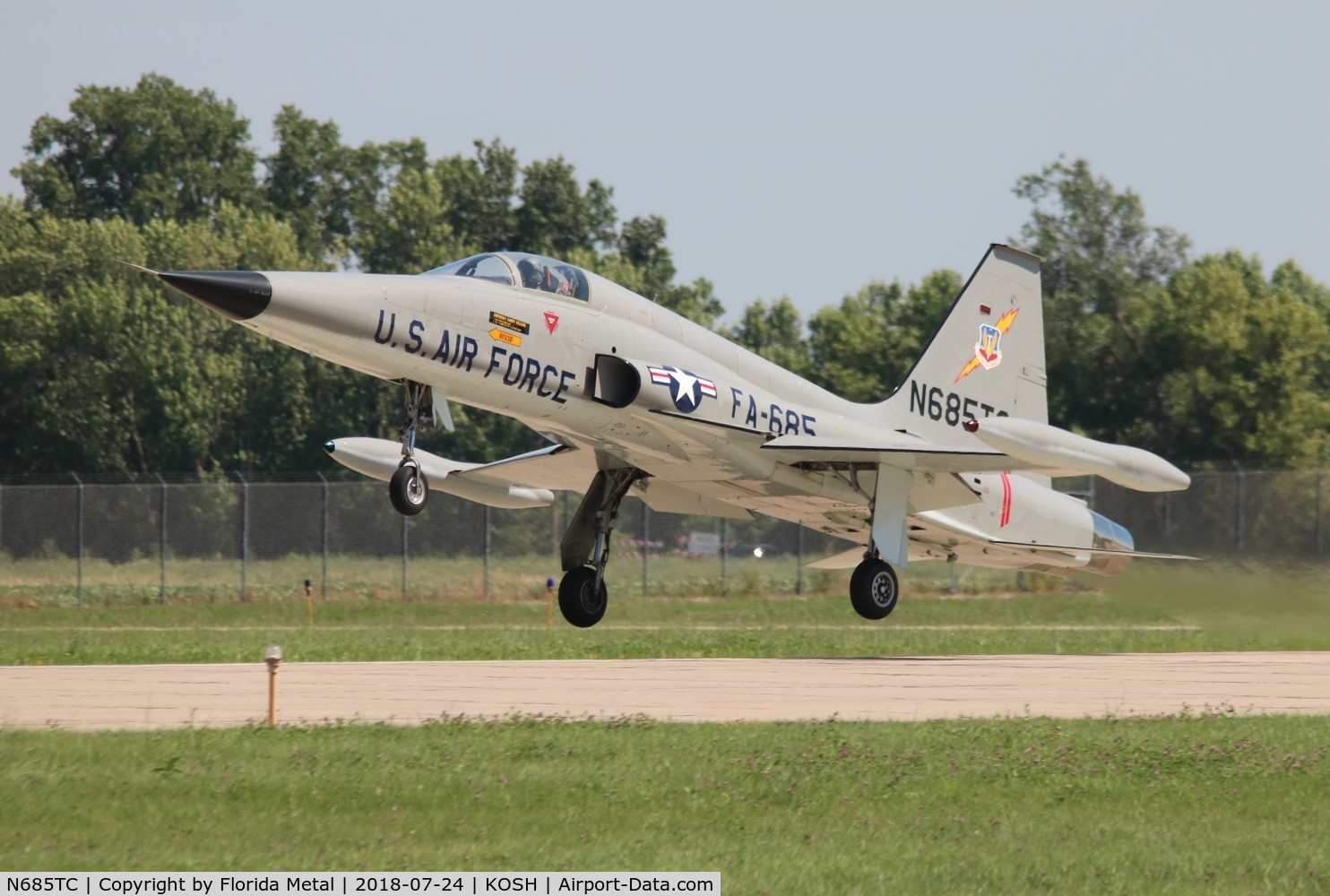 N685TC, 1968 Northrop RF-5A Freedom Fighter C/N 1009, F-5A Freedom Fighter