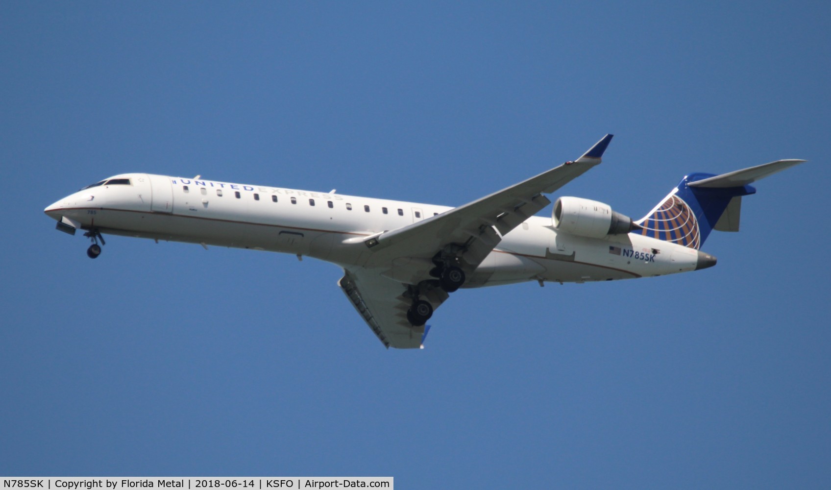 N785SK, 2009 Bombardier CRJ-700 (CL-600-2C10) Regional Jet C/N 10285, United Express