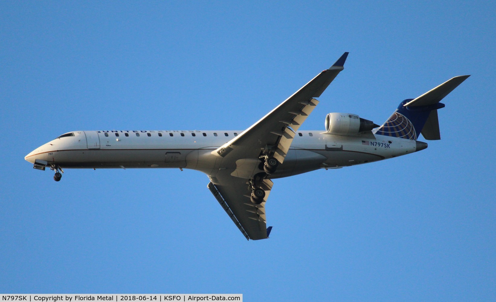 N797SK, 2010 Bombardier CRJ-700 (CL-600-2C10) Regional Jet C/N 10301, United Express