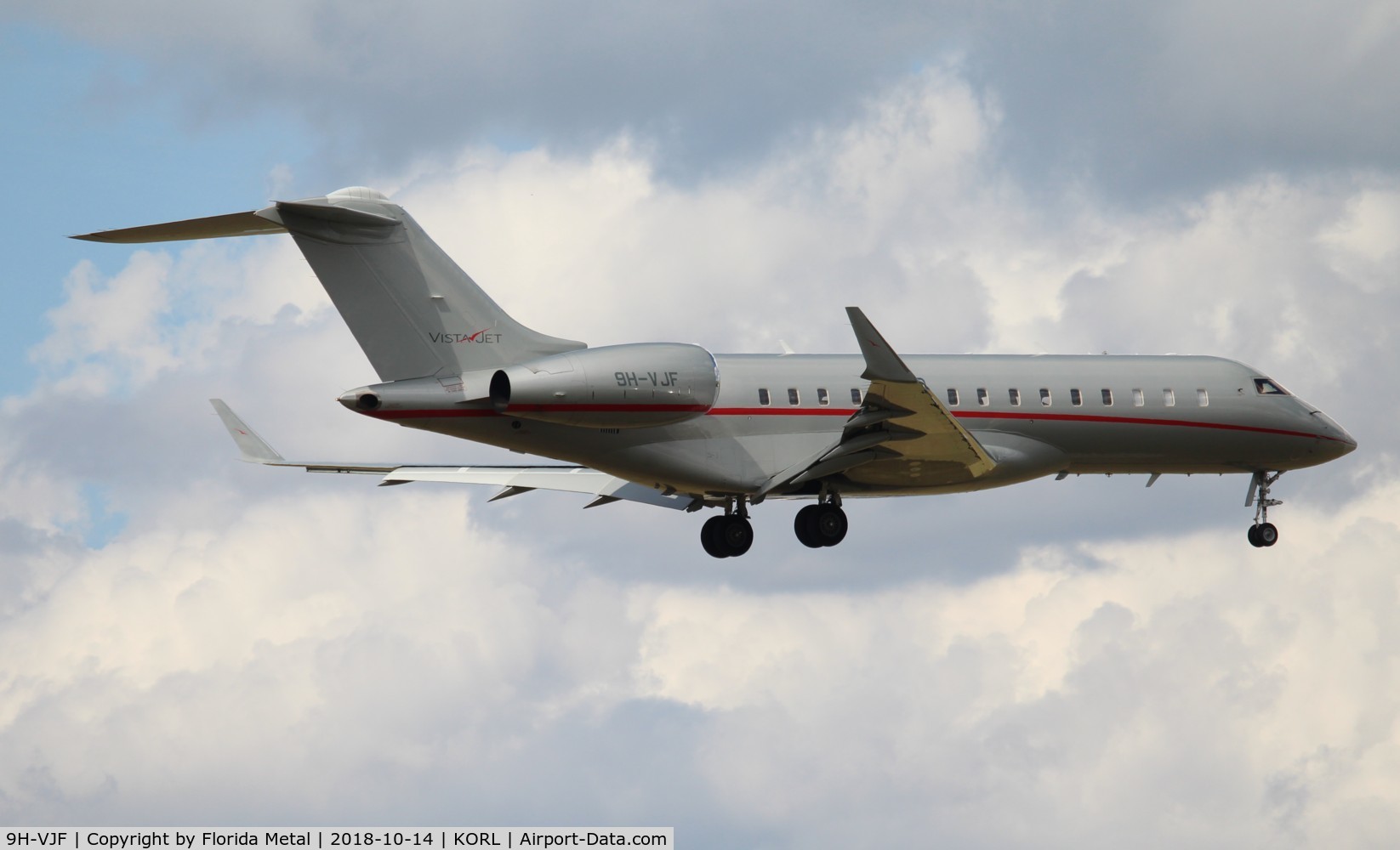 9H-VJF, 2012 Bombardier BD-700-1A10 Global 6000 C/N 9503, Global 6000