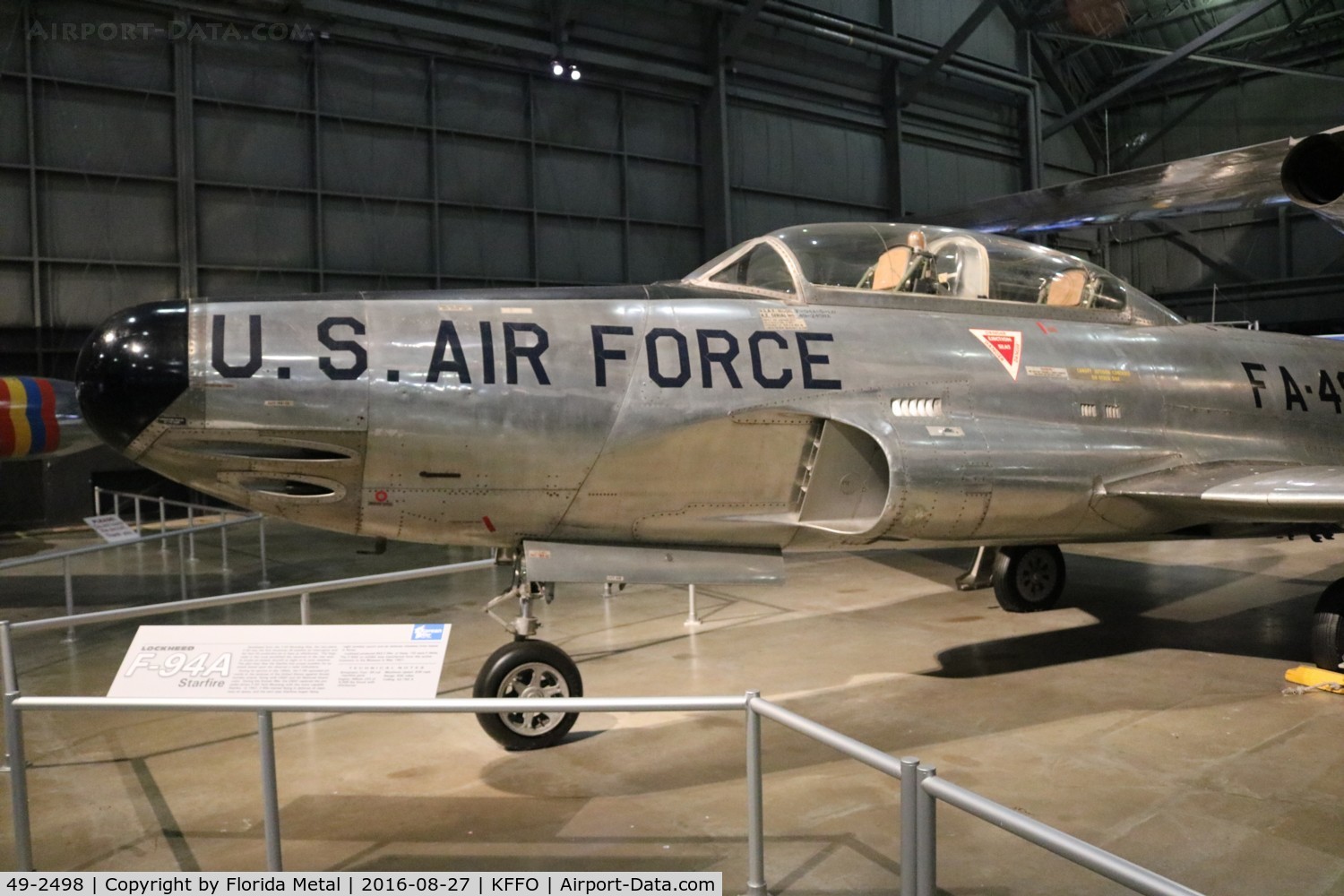 49-2498, 1949 Lockheed F-94A-5-LO Starfire C/N 780-7020, F-94A