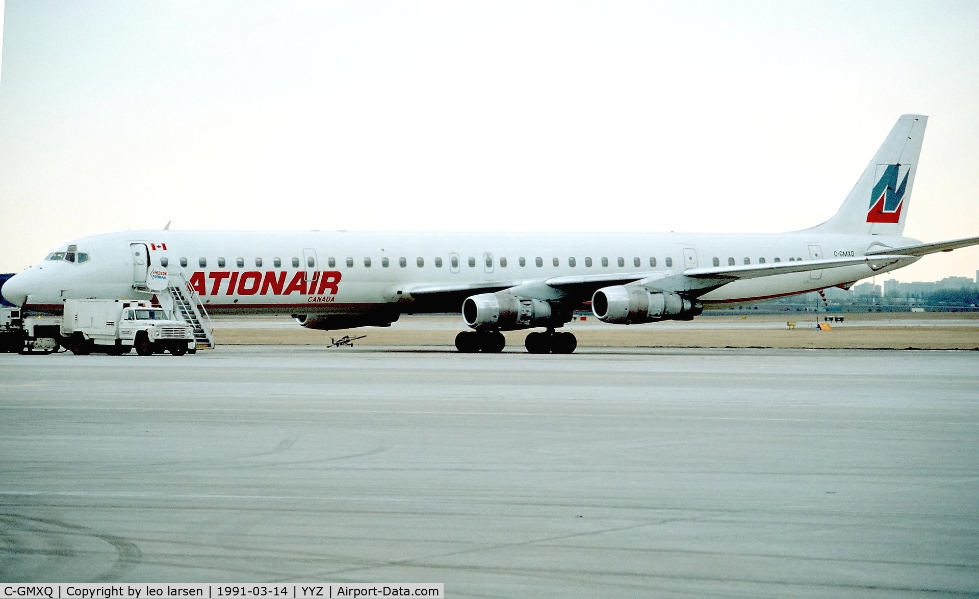 C-GMXQ, 1968 Douglas DC-8-61 C/N 45982, Toronto 14.3.1991