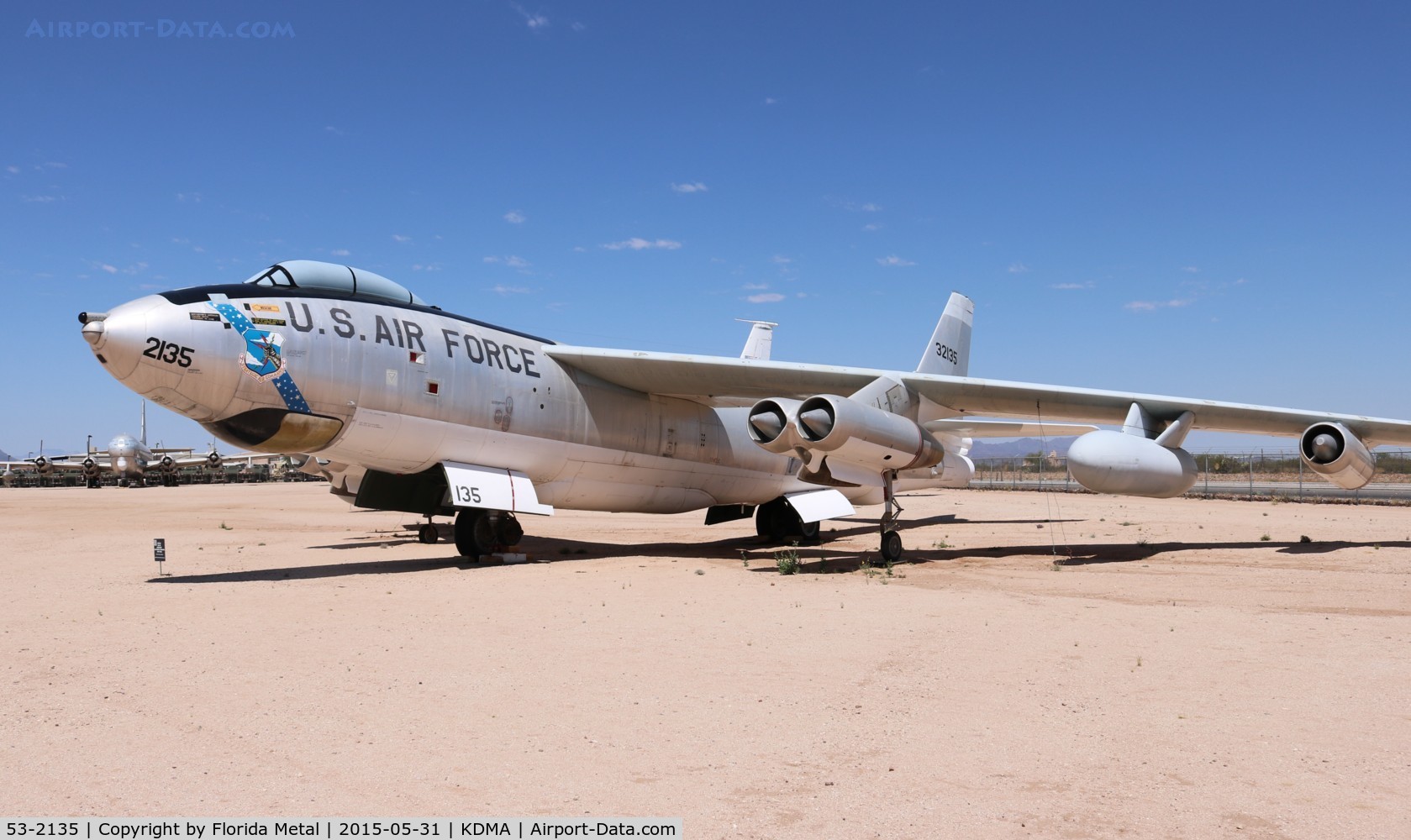 53-2135, 1953 Douglas-Tulsa EB-47E-55-DT Stratojet C/N 44481, EB-47E