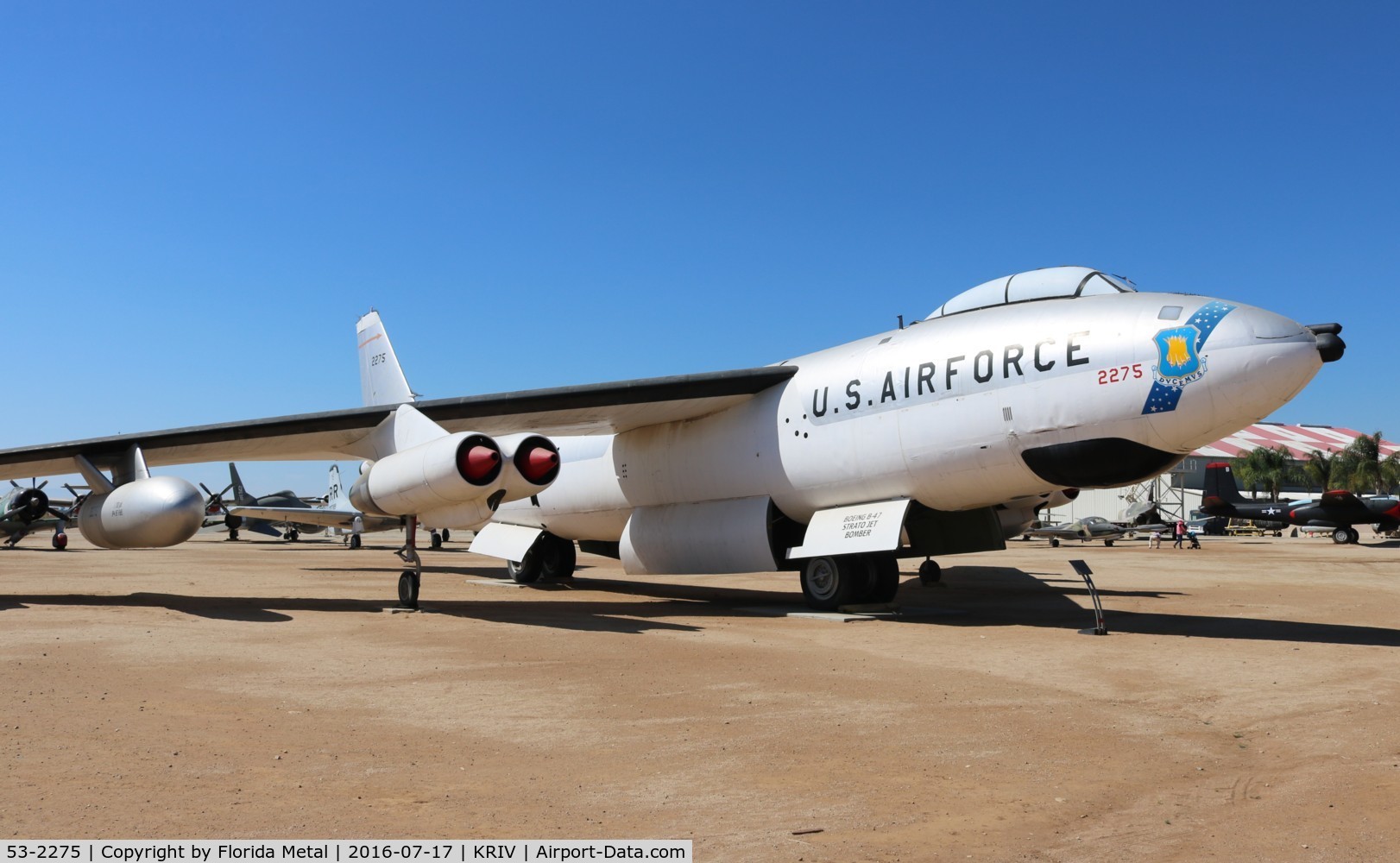 53-2275, 1953 Boeing B-47E Stratojet C/N 4501088, B-47E