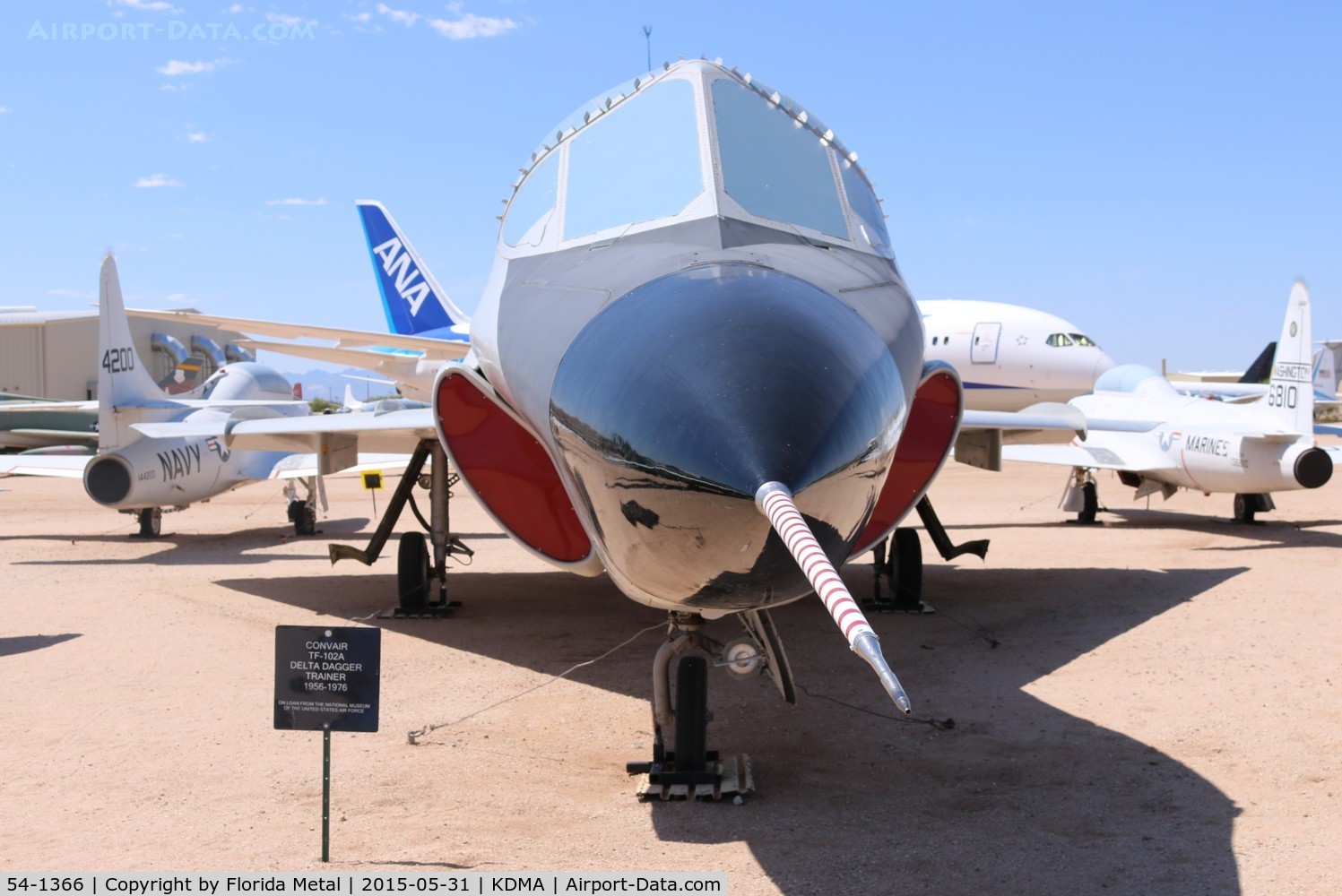 54-1366, 1954 Convair TF-102A Delta Dagger C/N Not found 54-1366, TF-102A