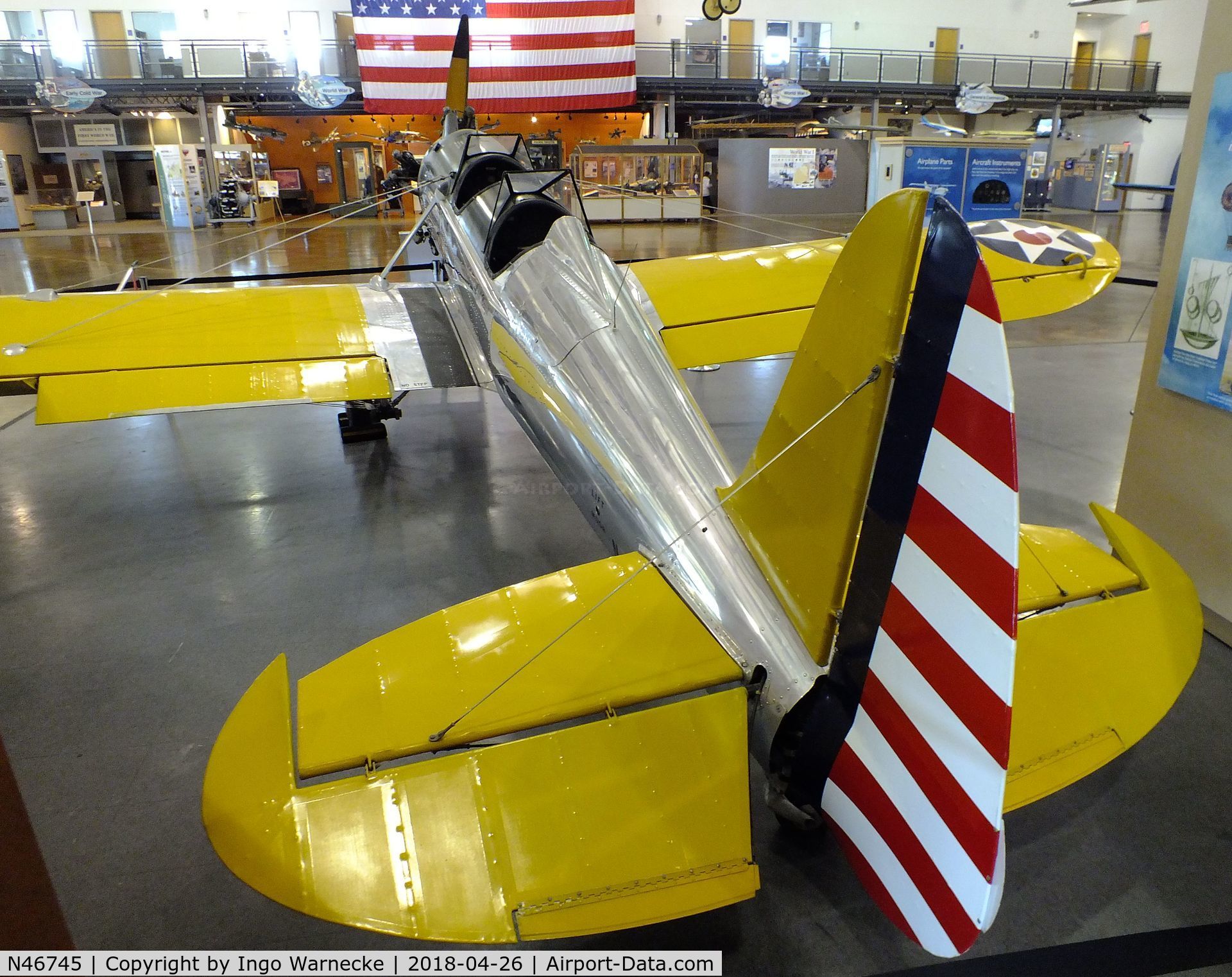 N46745, 1942 Ryan Aeronautical ST3KR C/N 2131, Ryan ST3KR (PT-22 Recruit) at the Frontiers of Flight Museum, Dallas TX