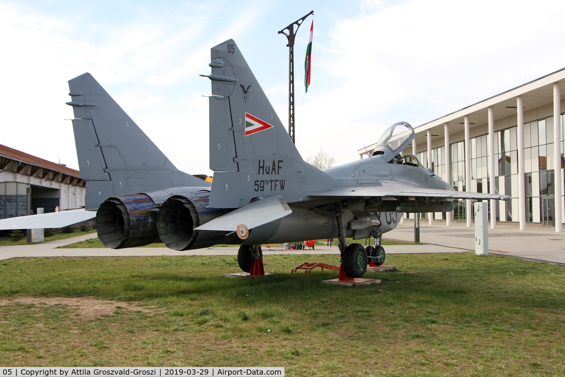 05, Mikoyan-Gurevich MiG-29B C/N 2960535148/4513, RepTár. Szolnok aviation history museum, Hungary