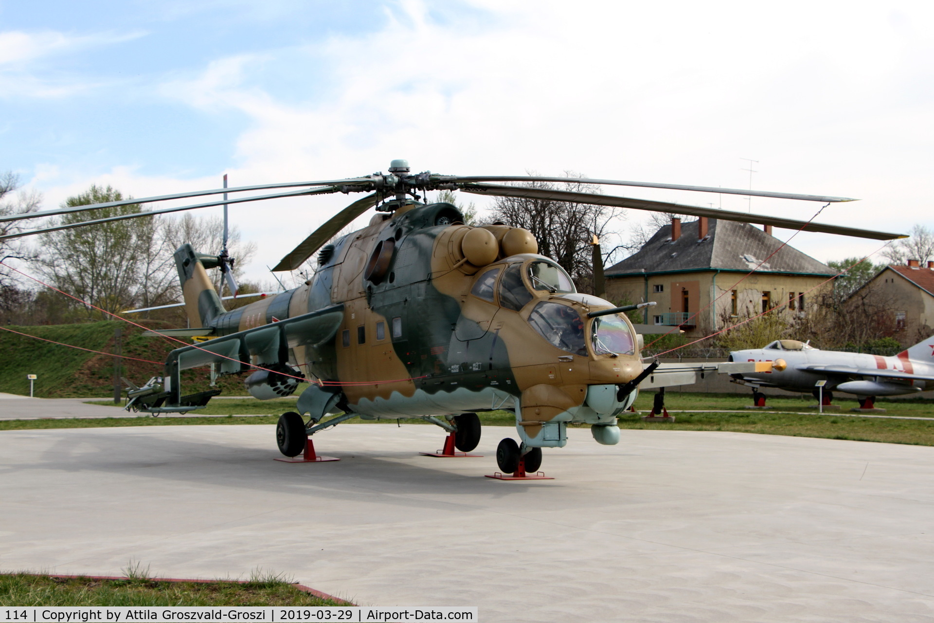 114, 1980 Mil Mi-24D Hind D C/N K20114, RepTár. Szolnok aviation history museum, Hungary