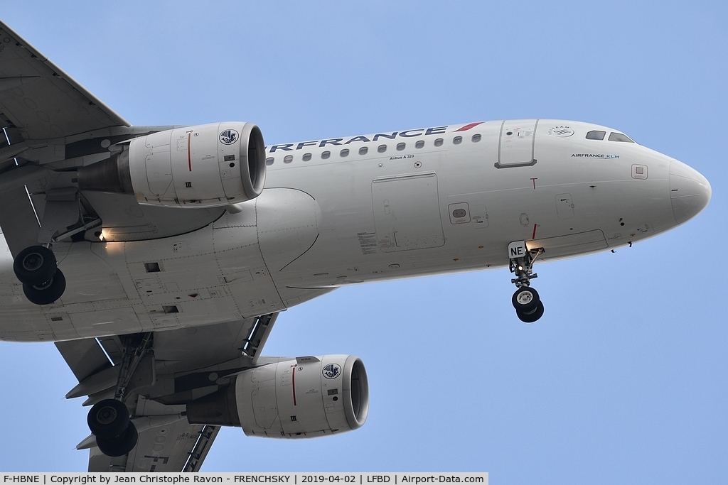 F-HBNE, 2011 Airbus A320-214 C/N 4664, AF7636 from Paris CDG landing runway 23