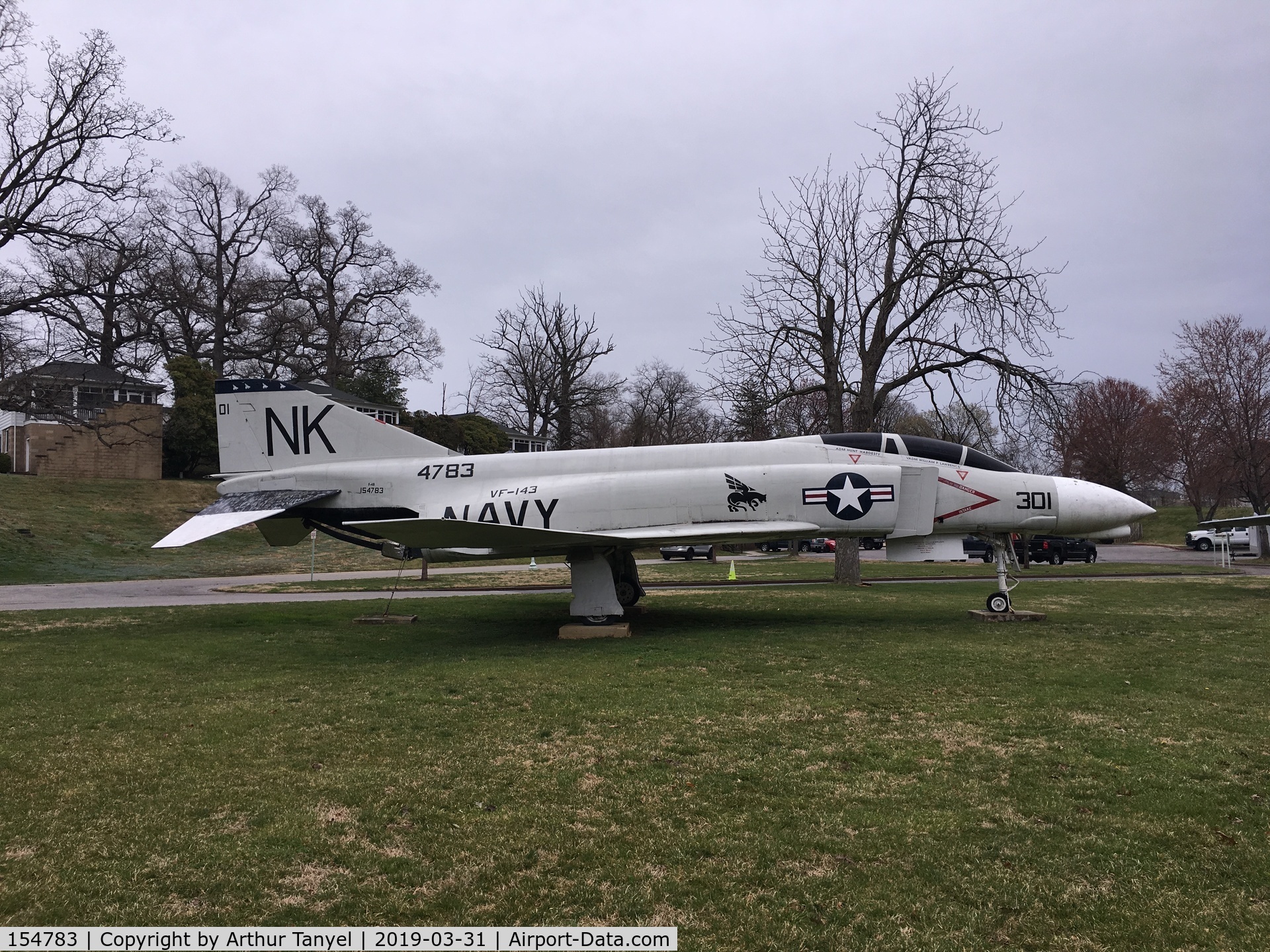 154783, McDonnell F-4J Phantom II C/N 2644, On display on the campus of the US Naval Academy