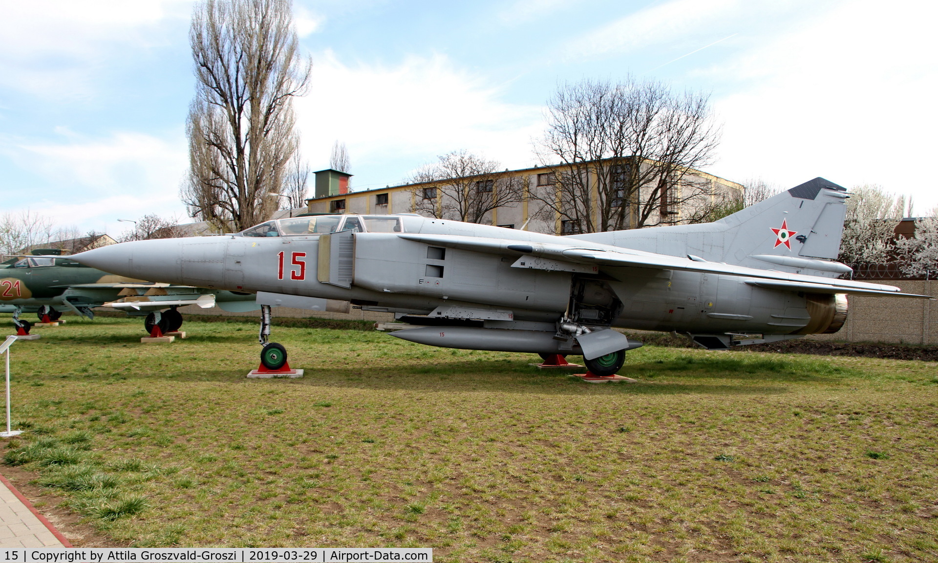 15, 1979 Mikoyan-Gurevich MiG-23UB C/N A1037926, RepTár. Szolnok aviation history museum, Hungary