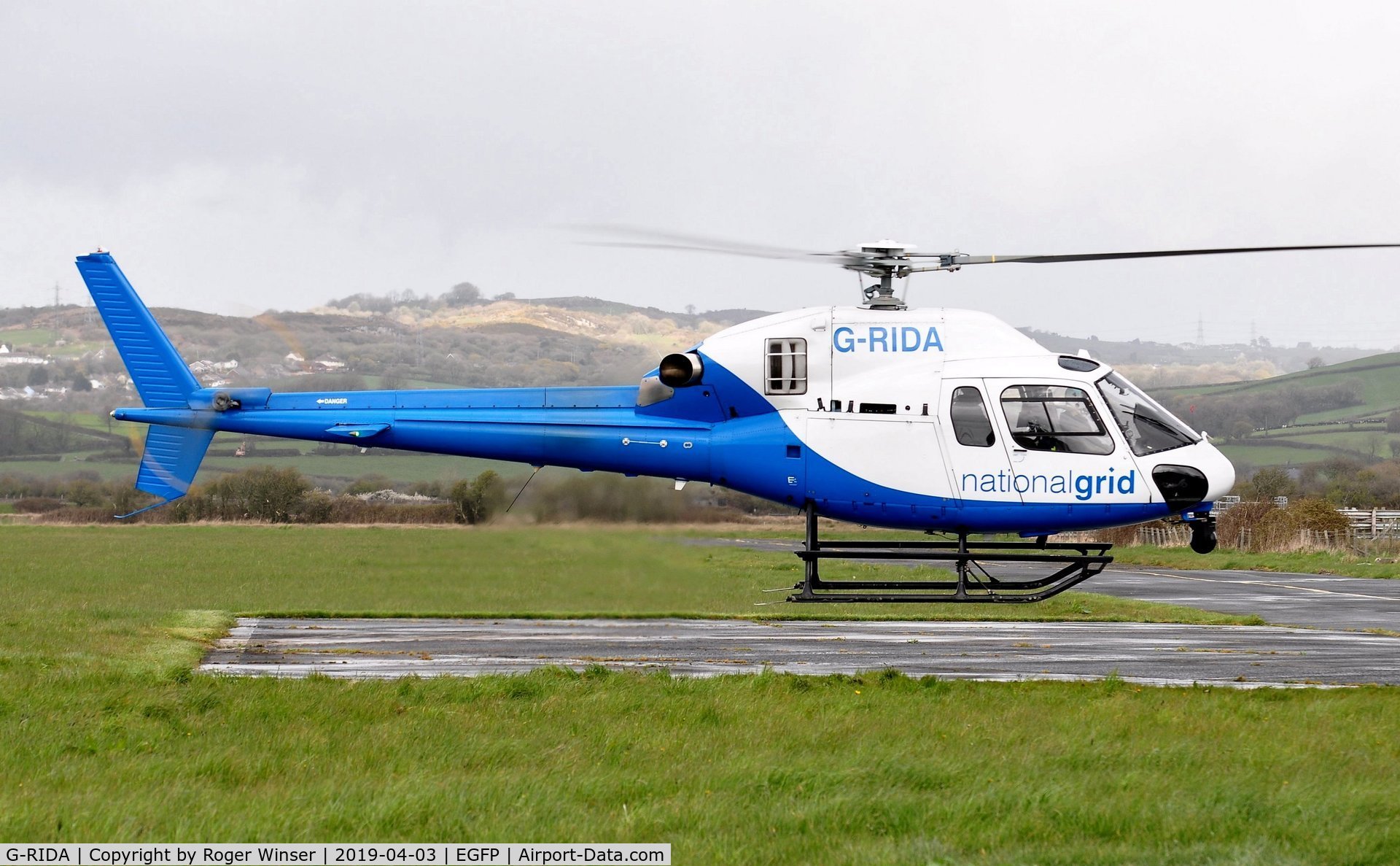 G-RIDA, 2007 Eurocopter AS-355NP Ecureuil 2 C/N 5734, Visiting National Grid helicopter.