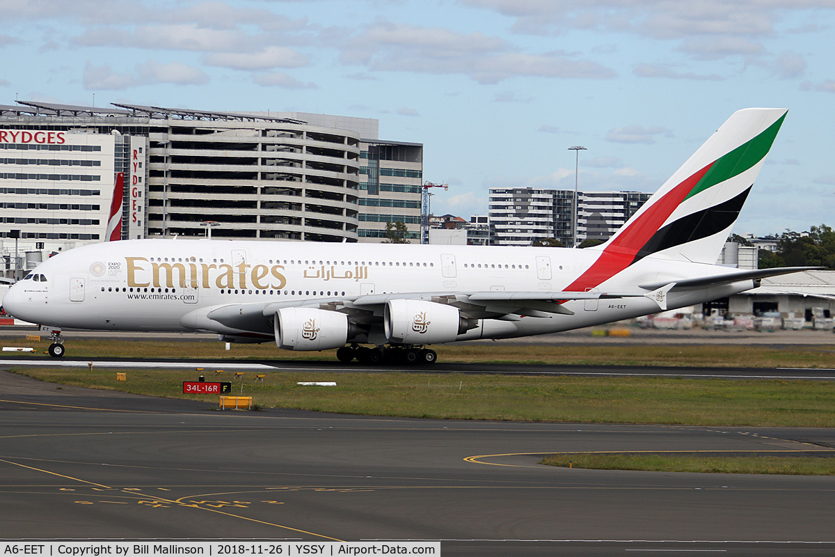 A6-EET, 2013 Airbus A380-861 C/N 142, back to DXB