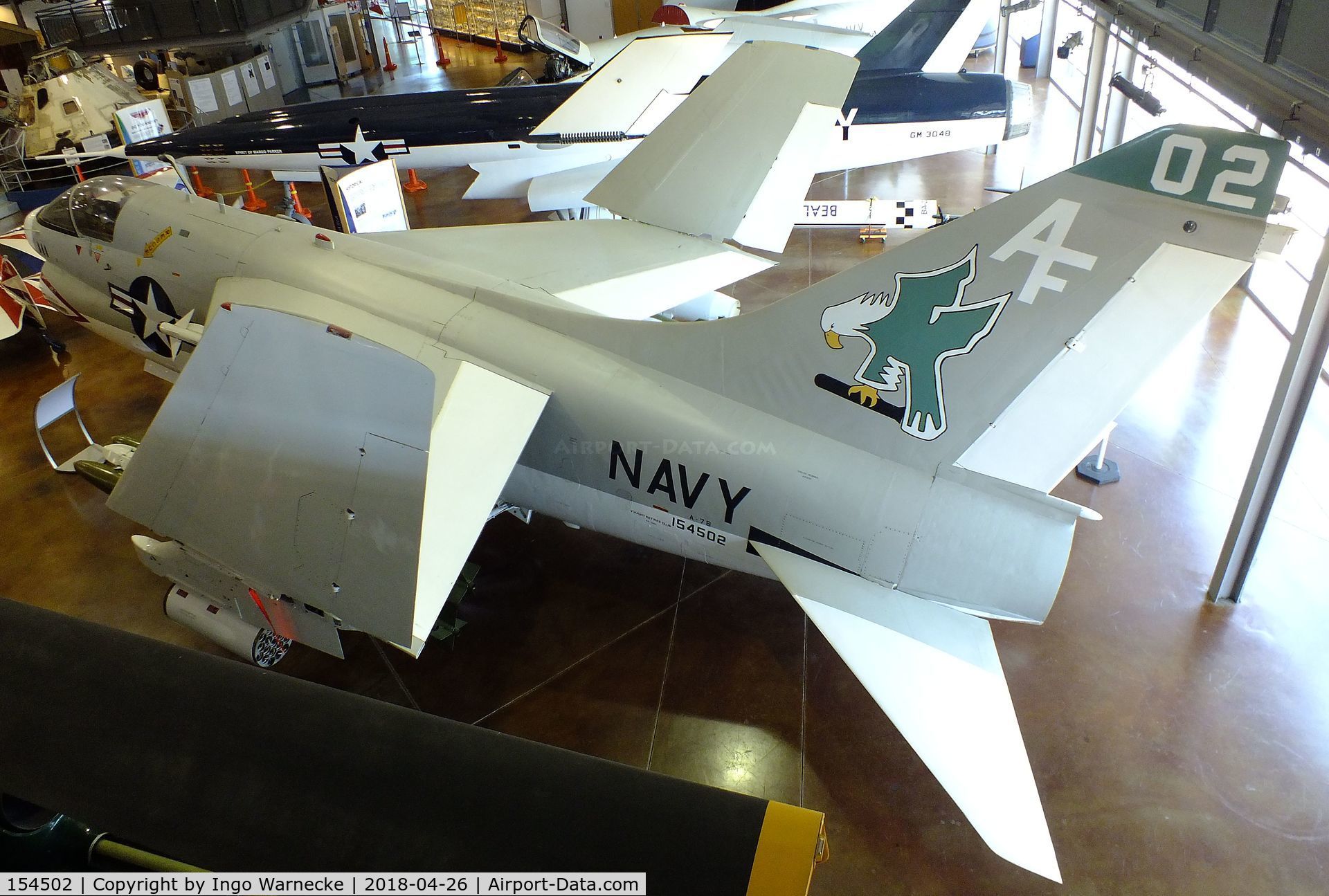 154502, LTV A-7B Corsair II C/N B-142, LTV A-7B Corsair II at the Frontiers of Flight Museum, Dallas TX