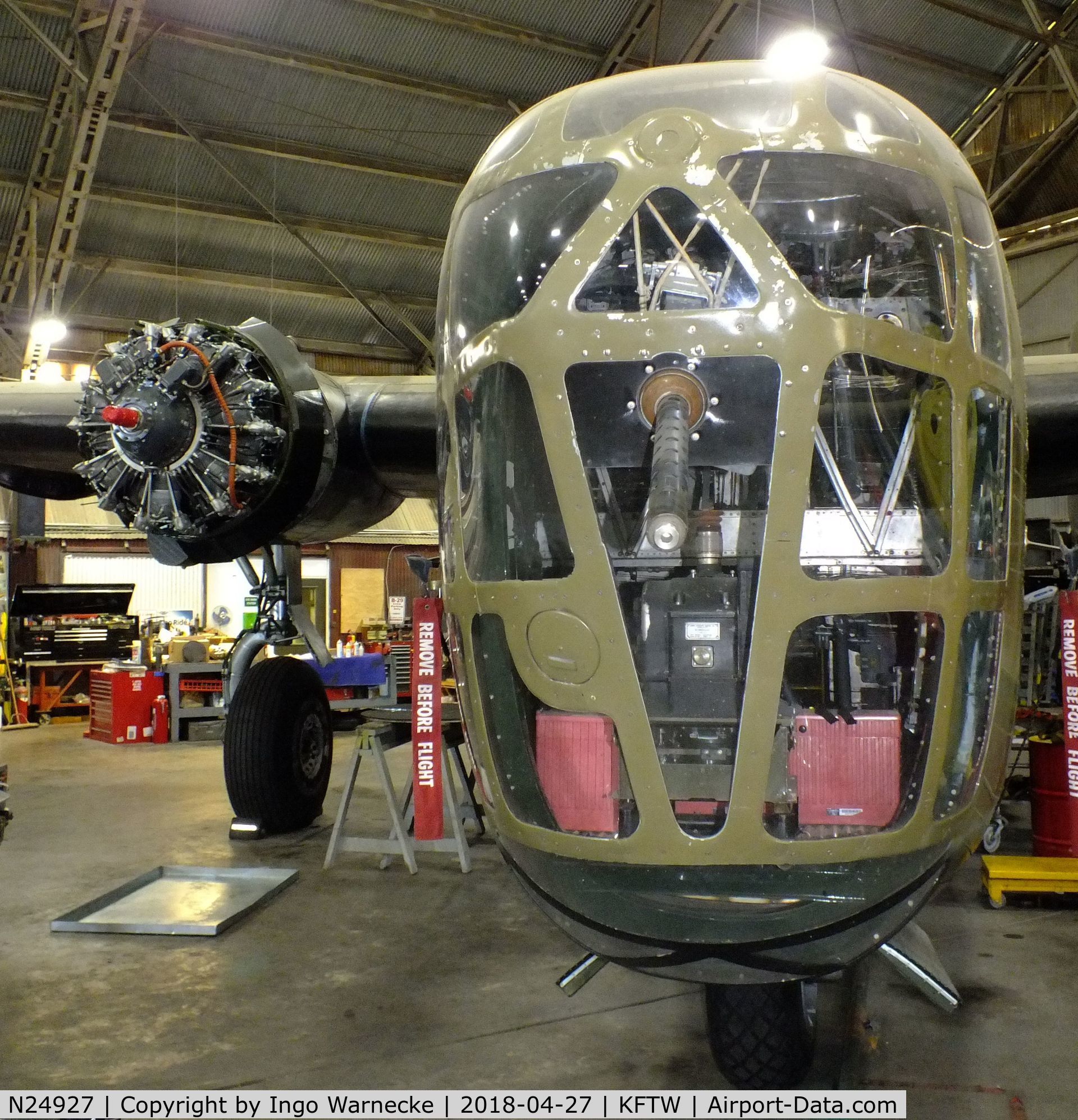 N24927, 1940 Consolidated Vultee RLB30 (B-24) C/N 18, Consolidated LB-30A, reconfigured as B-24A Liberator at the Vintage Flying Museum, Fort Worth TX