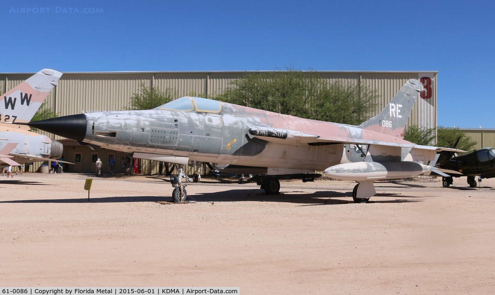 61-0086, 1961 Republic F-105D Thunderchief C/N D281, F-105D