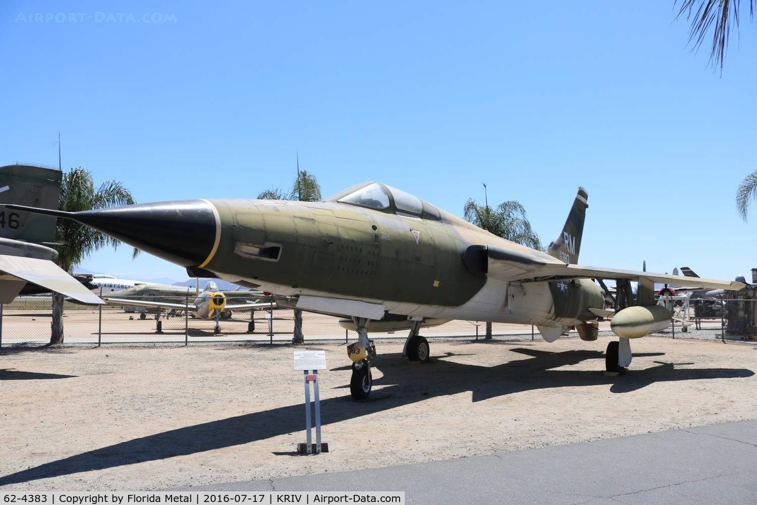 62-4383, 1962 Republic F-105D Thunderchief C/N D582, F-105D