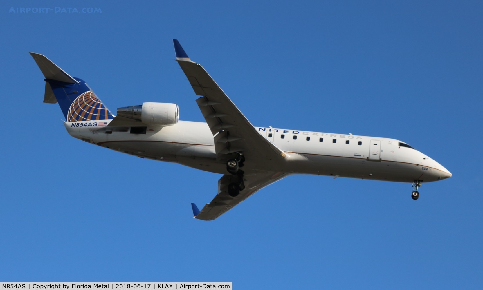 N854AS, 2000 Bombardier CRJ-200ER (CL-600-2B19) C/N 7382, United Express