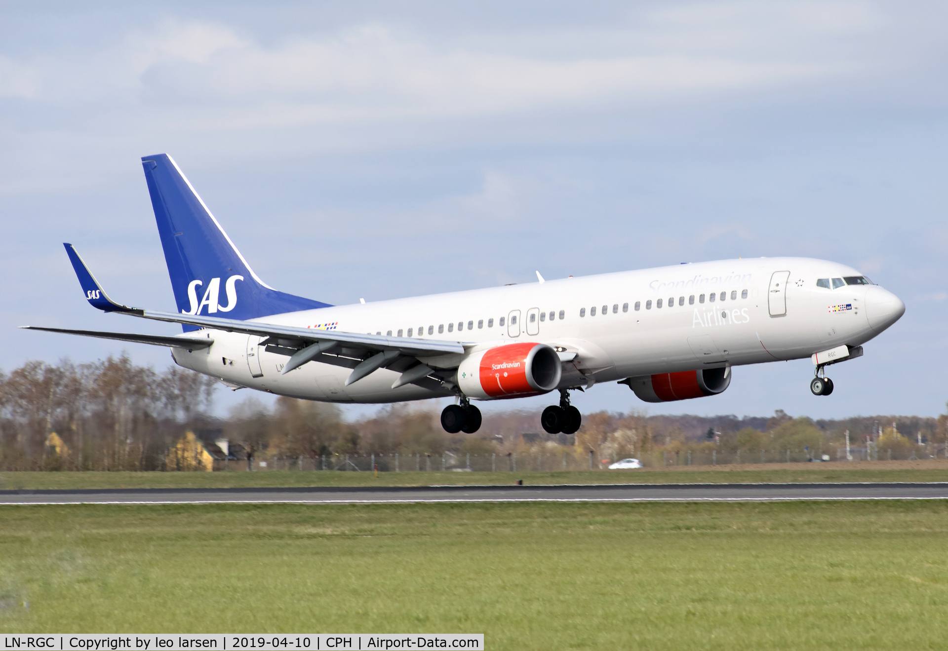 LN-RGC, 2012 Boeing 737-86N C/N 41257, Copenhagen 10.4.2019
