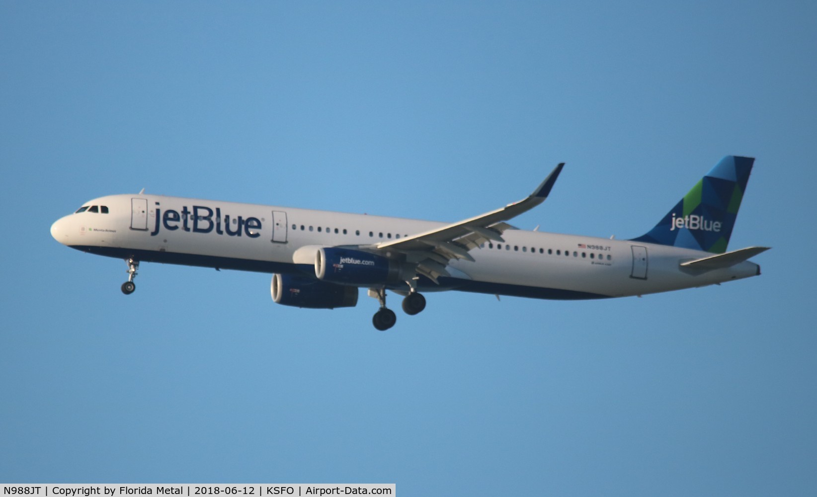 N988JT, 2017 Airbus A321-231 C/N 7956, JetBlue