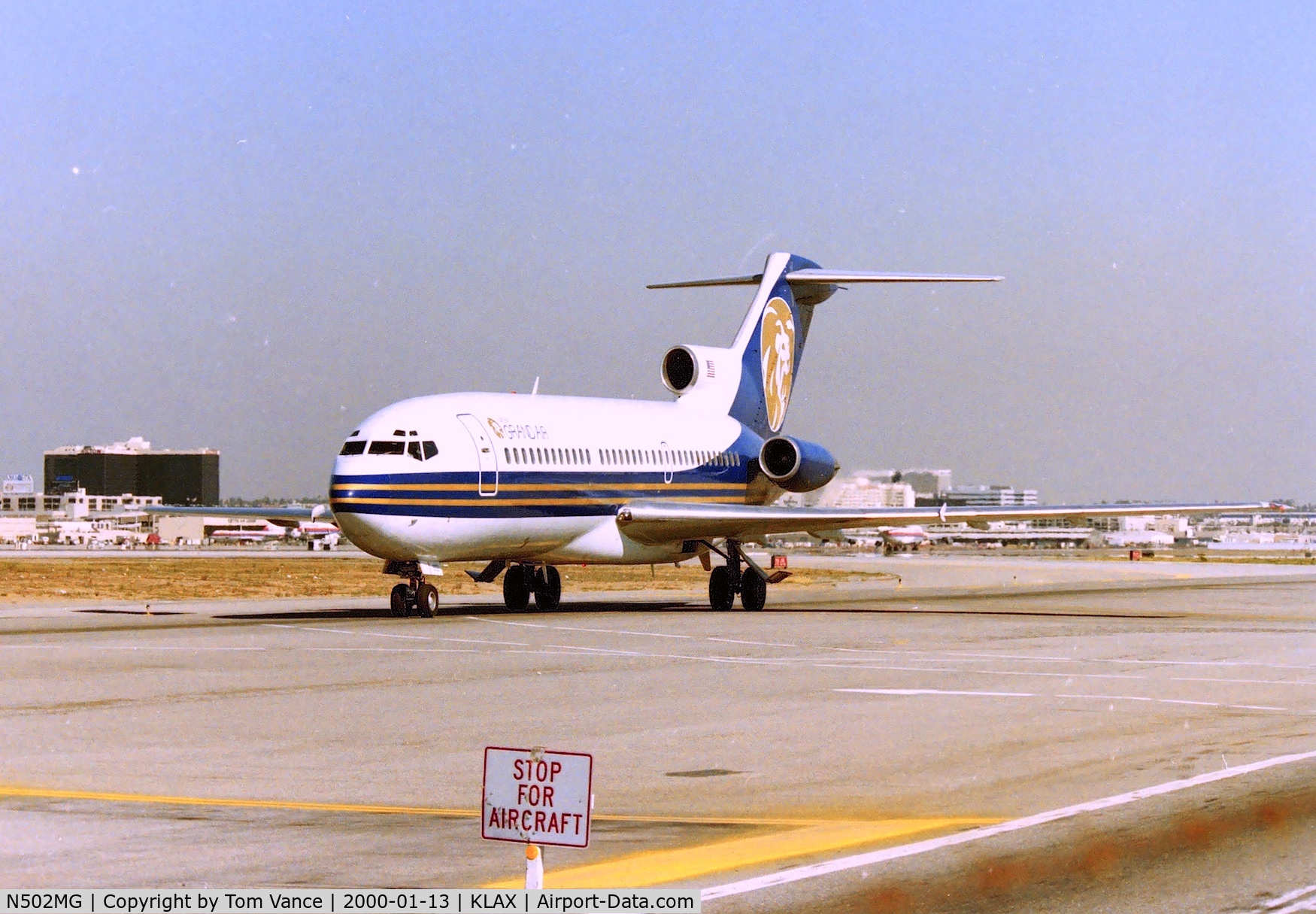 N502MG, 1966 Boeing 727-191 C/N 19391, 727 set to roll to 25R for departure