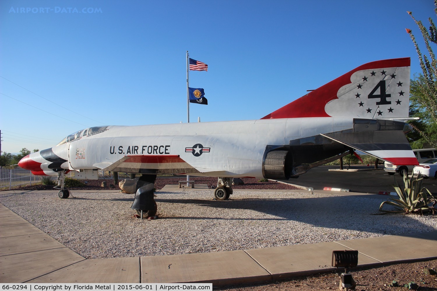 66-0294, 1966 McDonnell F-4E Phantom II C/N 2389, F-4 Gate guard SE of Tucson
