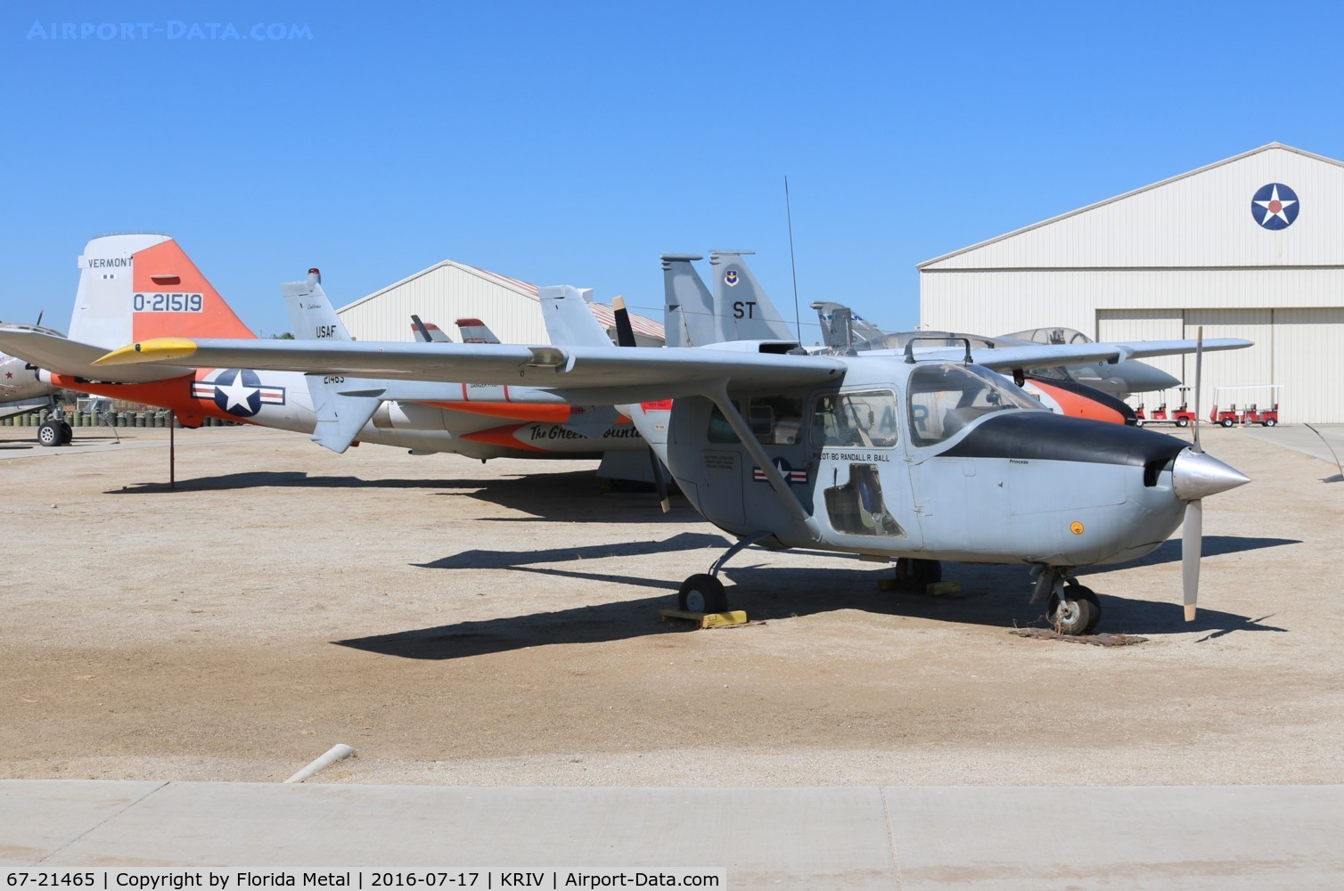67-21465, 1967 Cessna 0-2B Super Skymaster C/N MC337-0261, O-2B Super Skymaster