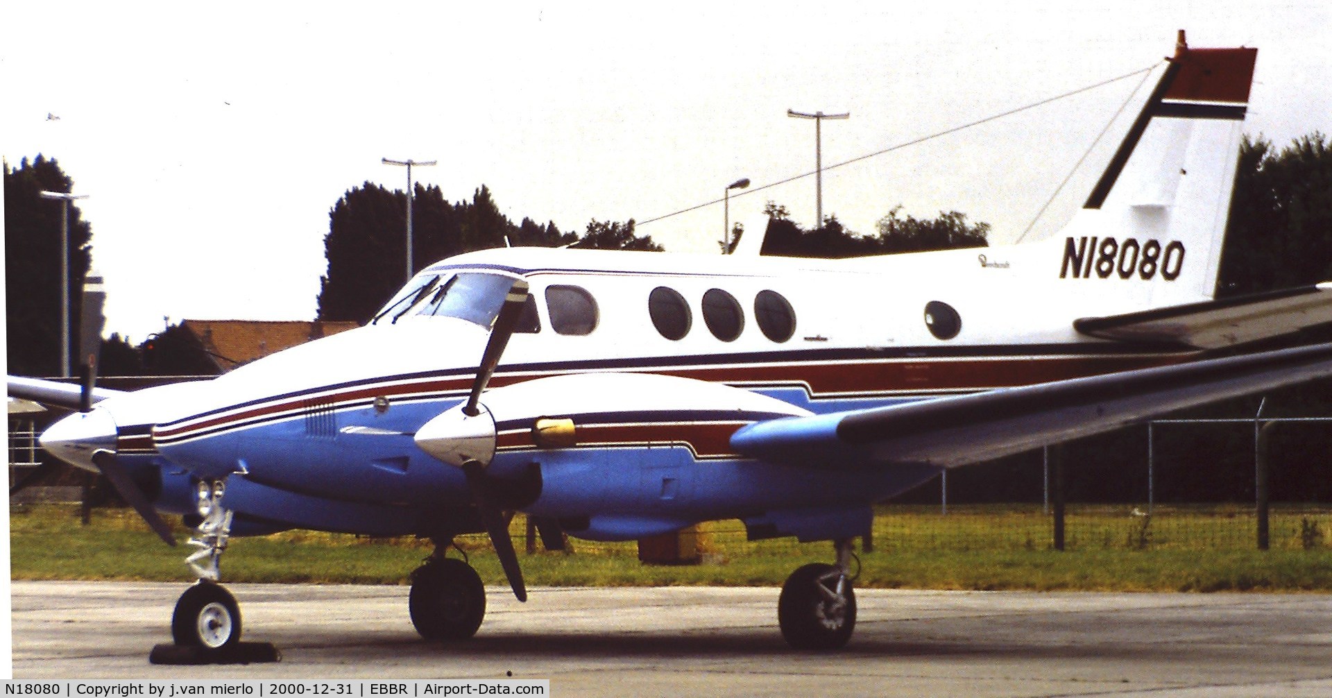 N18080, 1981 Beech C90 King Air C/N LJ-972, Brussels G.A.T.'80s