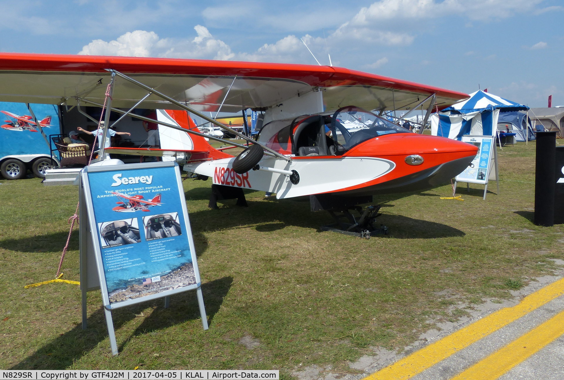 N829SR, 2016 Progressive Aerodyne SeaRey LSA C/N 1067, N829SR  at Sun 'n Fun, Lakeland 5.4.17