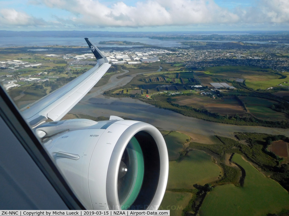 ZK-NNC, 2018 Airbus A321-271NX C/N 8573, Climbing out of Auckland (AKL-OOL)