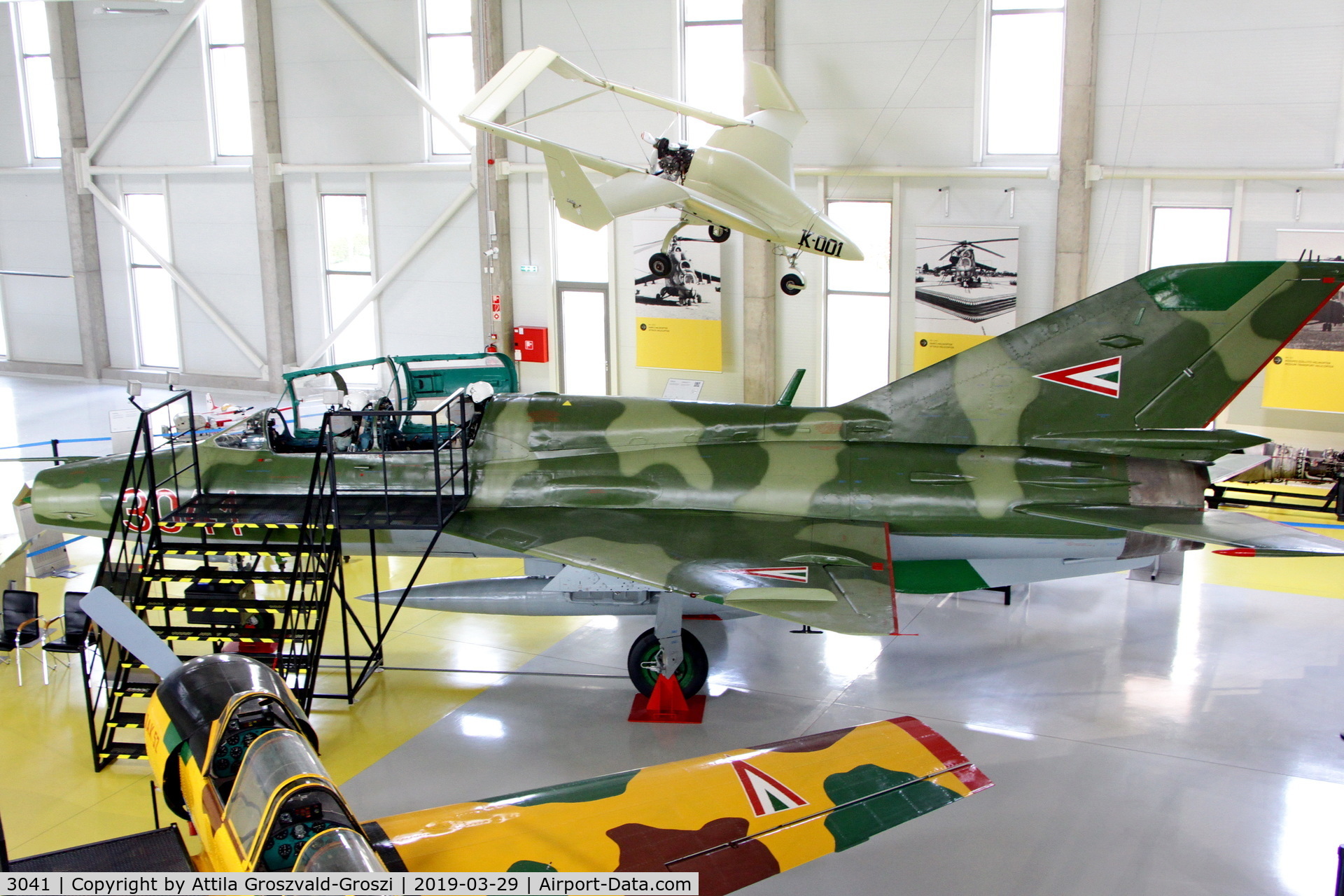 3041, 1974 Mikoyan-Gurevich MiG-21UM C/N 516903041, RepTár. Szolnok aviation history museum, Hungary