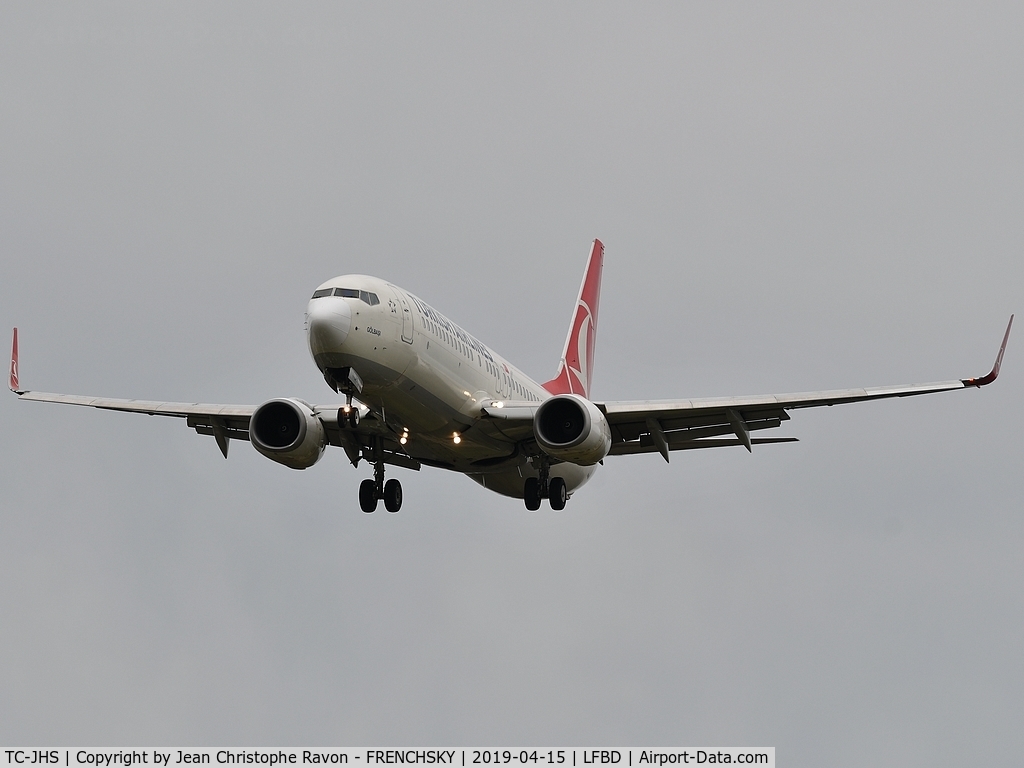 TC-JHS, 2013 Boeing 737-8F2 C/N 40991, landing runway 11 Turkish Airlines TK 1389 from Istanbul