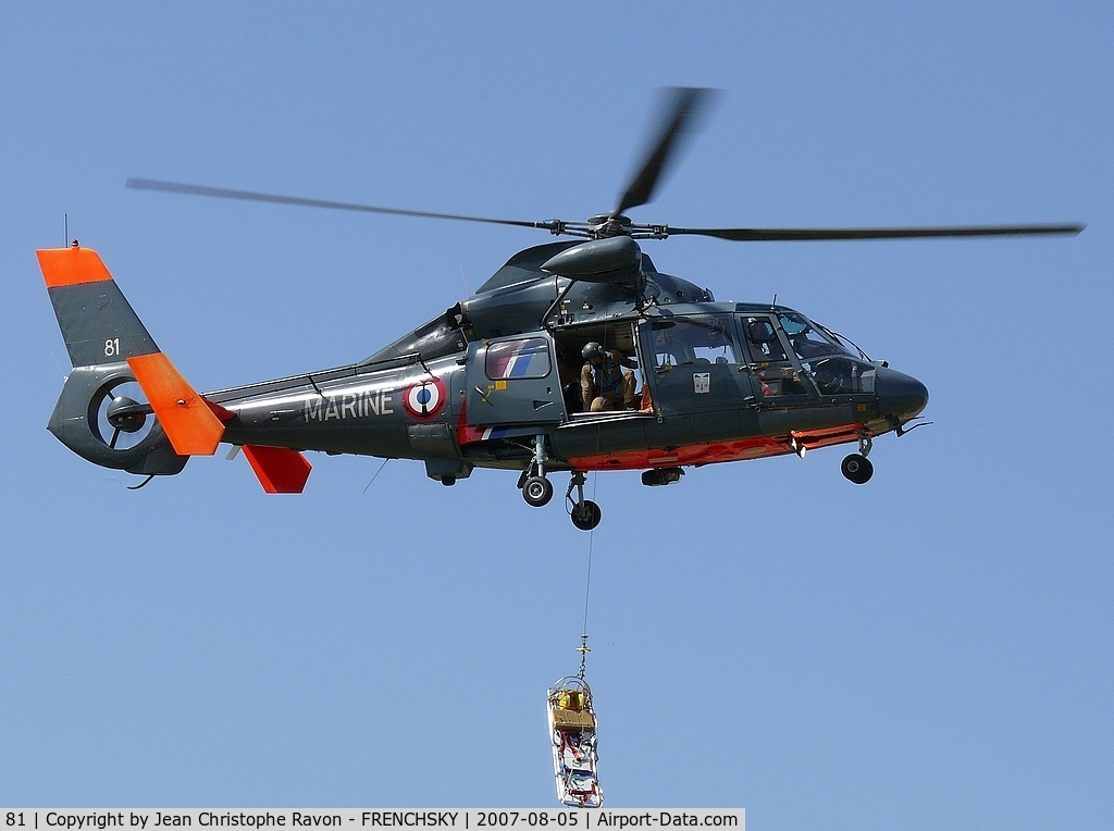 81, Aerospatiale AS-365N Dauphin C/N 6081, Eurocopter AS-365N-2 Dauphin 2 France - Navy