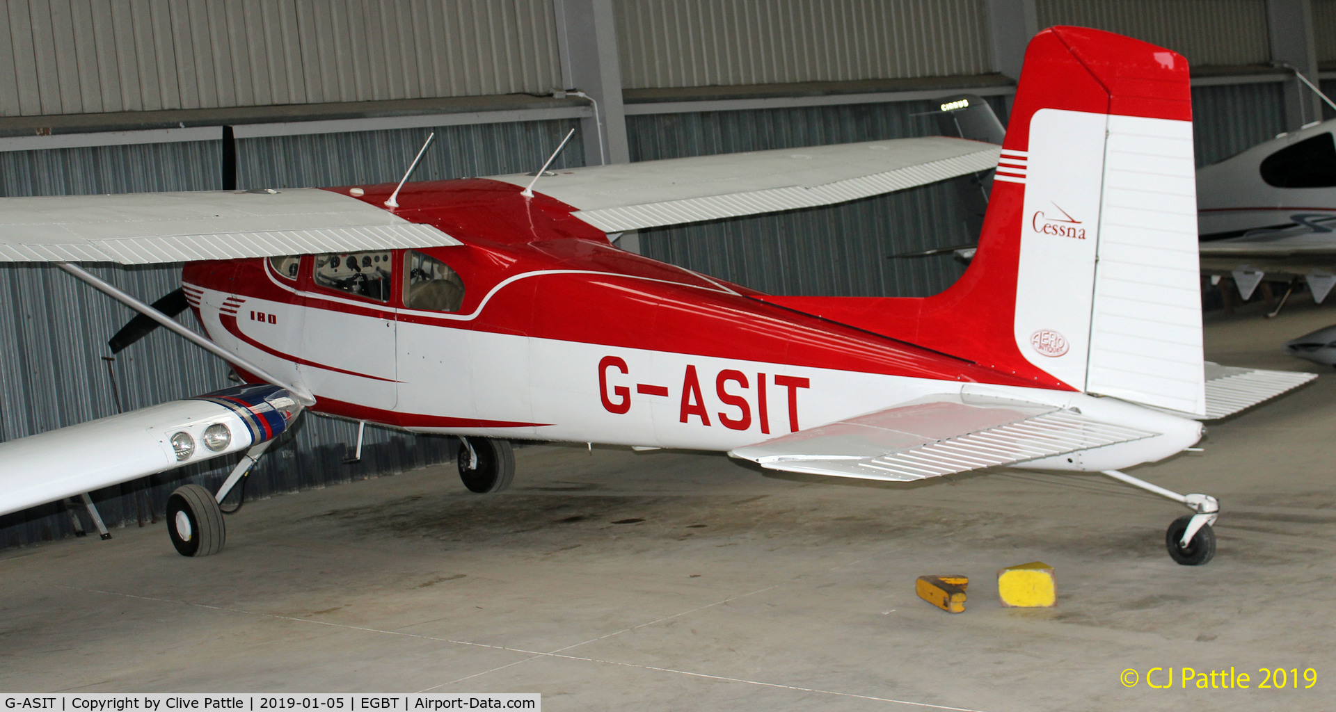 G-ASIT, 1956 Cessna 180 C/N 32567, @ Turweston