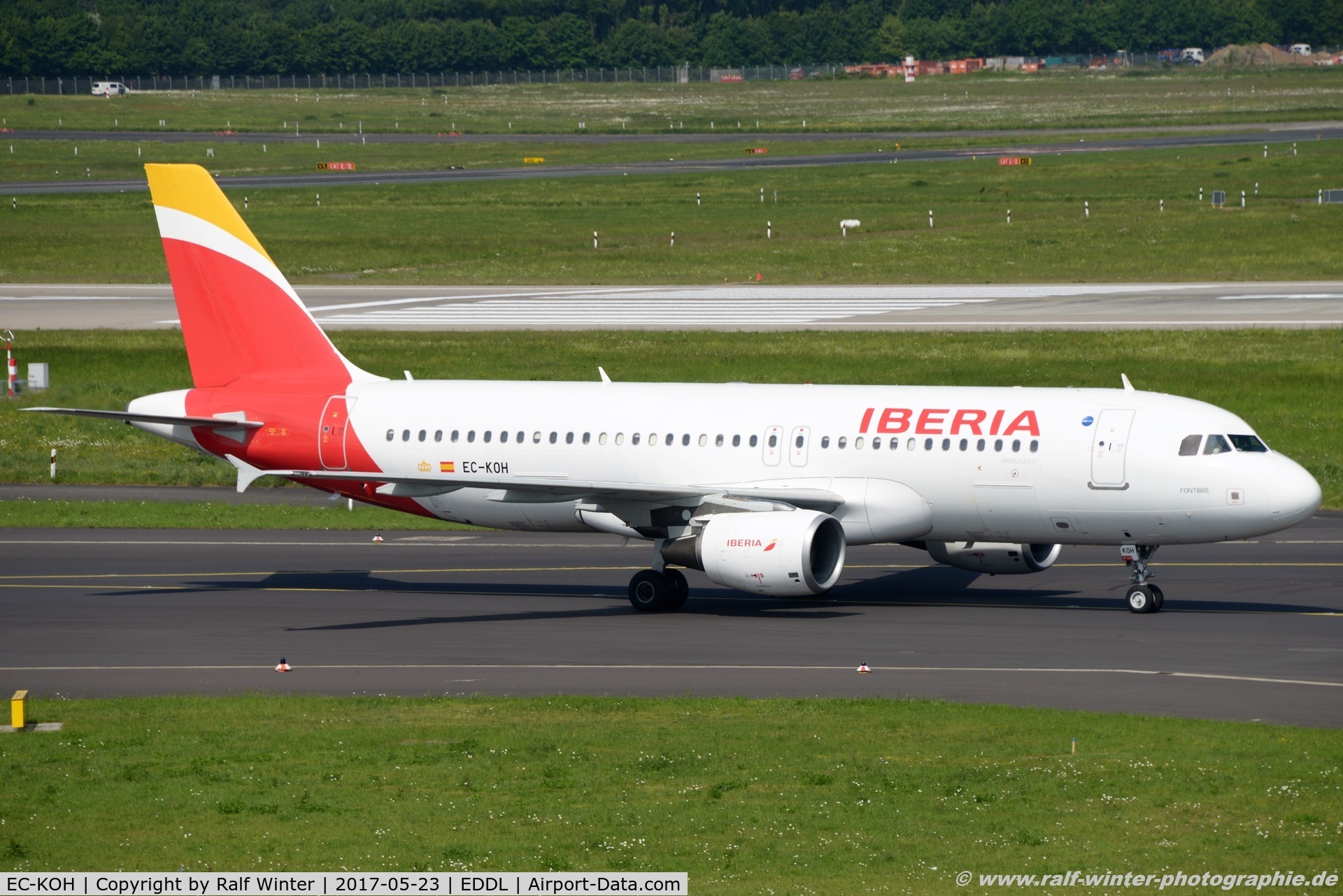EC-KOH, 2004 Airbus A320-214 C/N 2248, Airbus A320-214 - IB IBE Iberia 'Fontibre' - 2248 - EC-KOH - 23.05.2017 - DUS