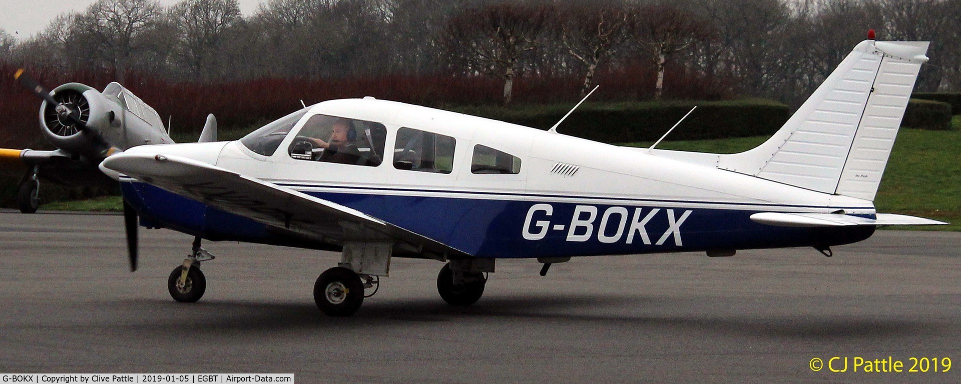 G-BOKX, 1978 Piper PA-28-161 Cherokee Warrior II C/N 28-7816680, @ Turweston