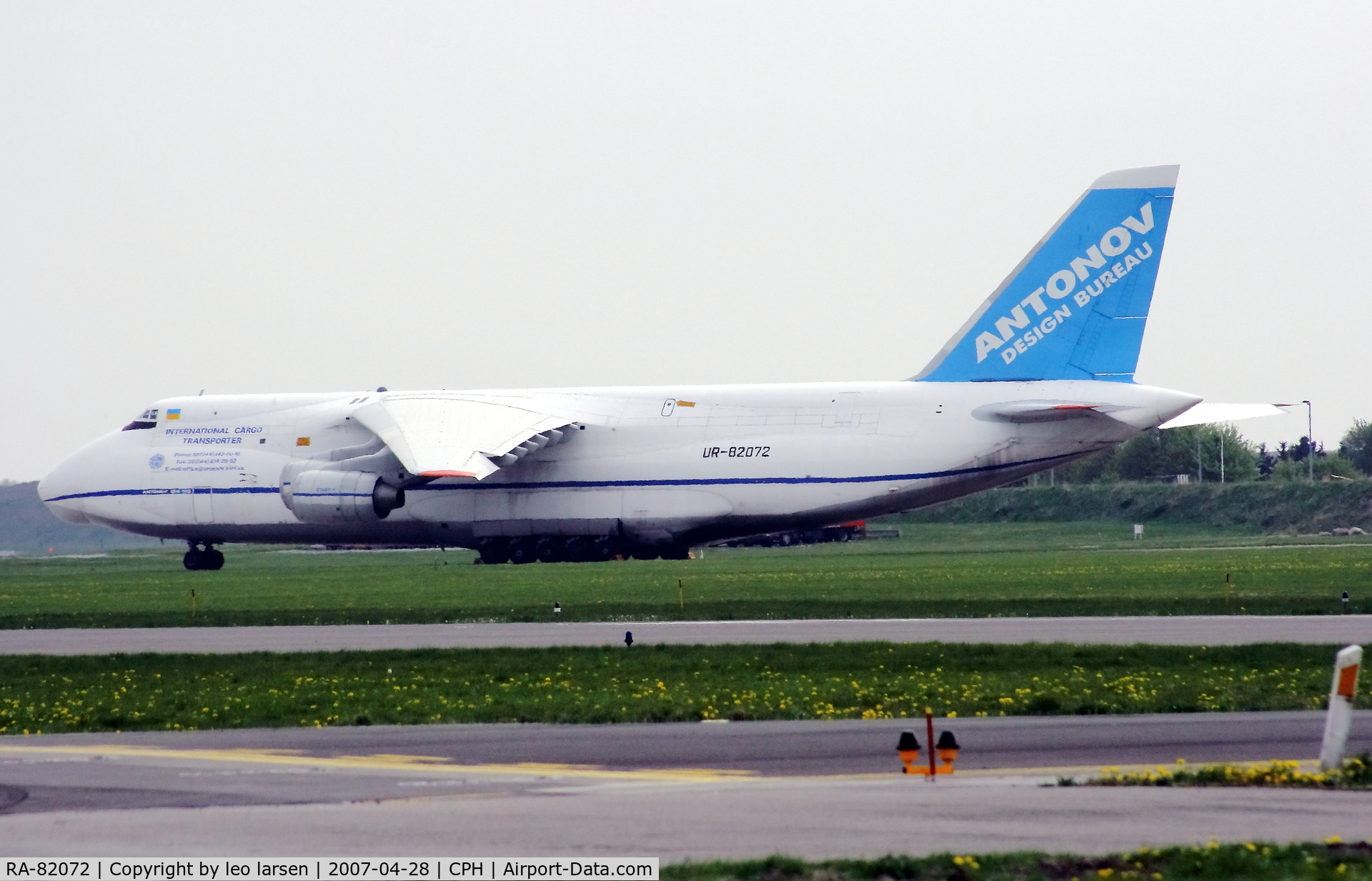 RA-82072, 1993 Antonov An-124-100 Ruslan C/N 9773053359136, Copenhagen 28.4.2007